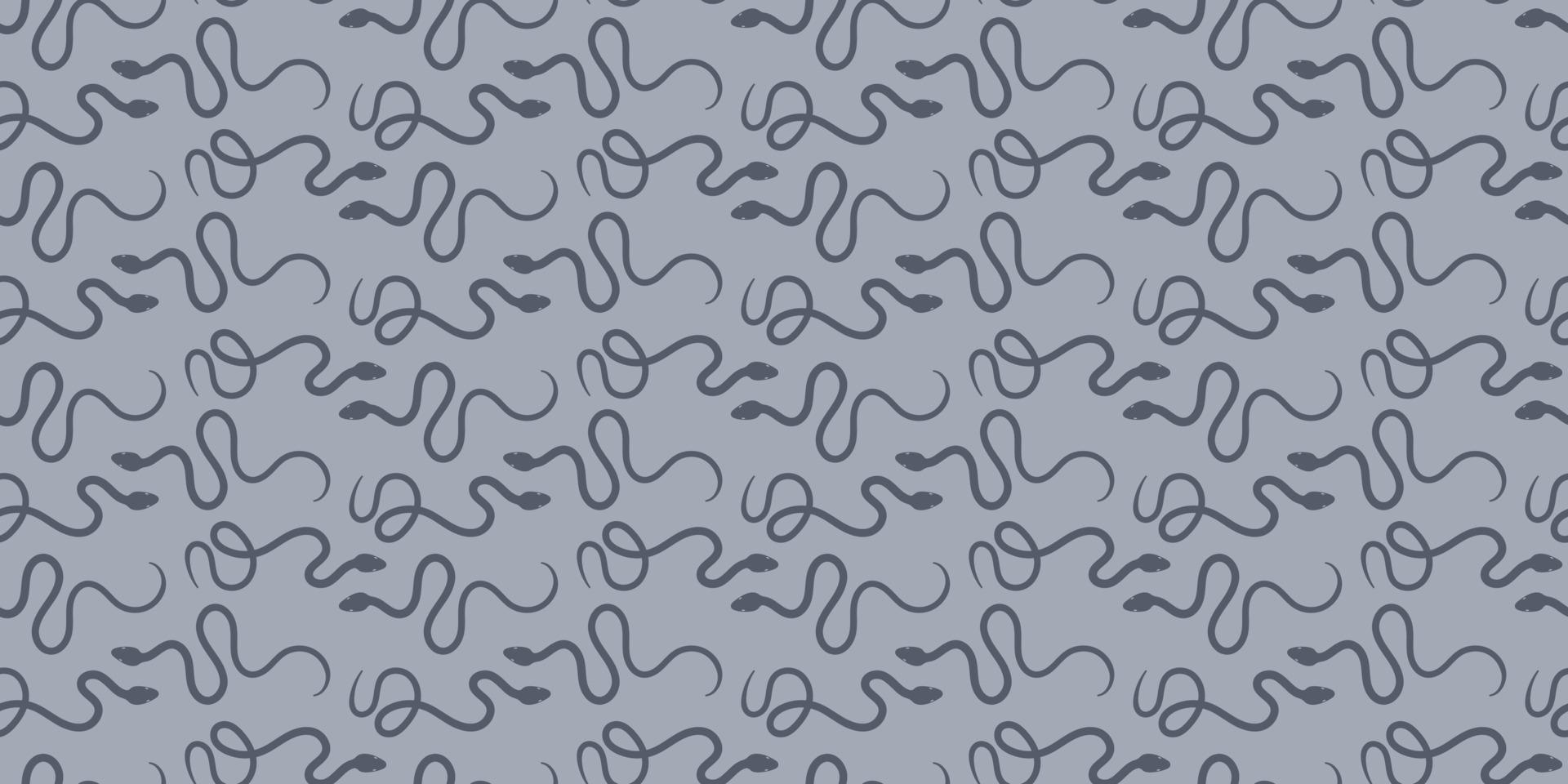 Grey snake seamless repeat pattern background vector