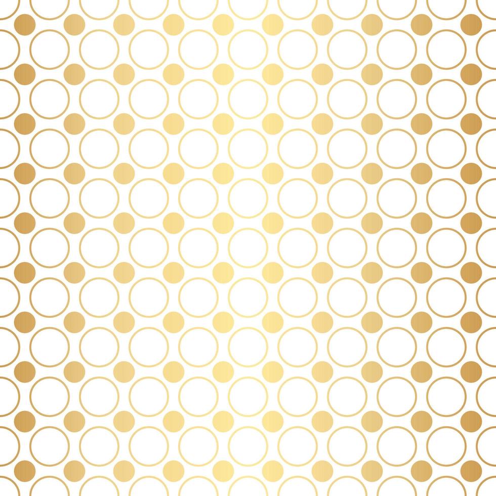 fondo de patrón de repetición sin costuras de oro geométrico, papel tapiz dorado y blanco. vector