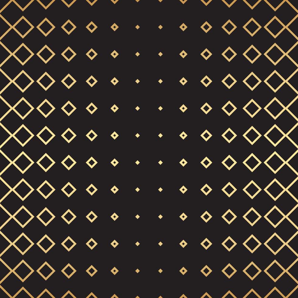 Geometric gold seamless repeat pattern background, gold and black wallpaper. vector