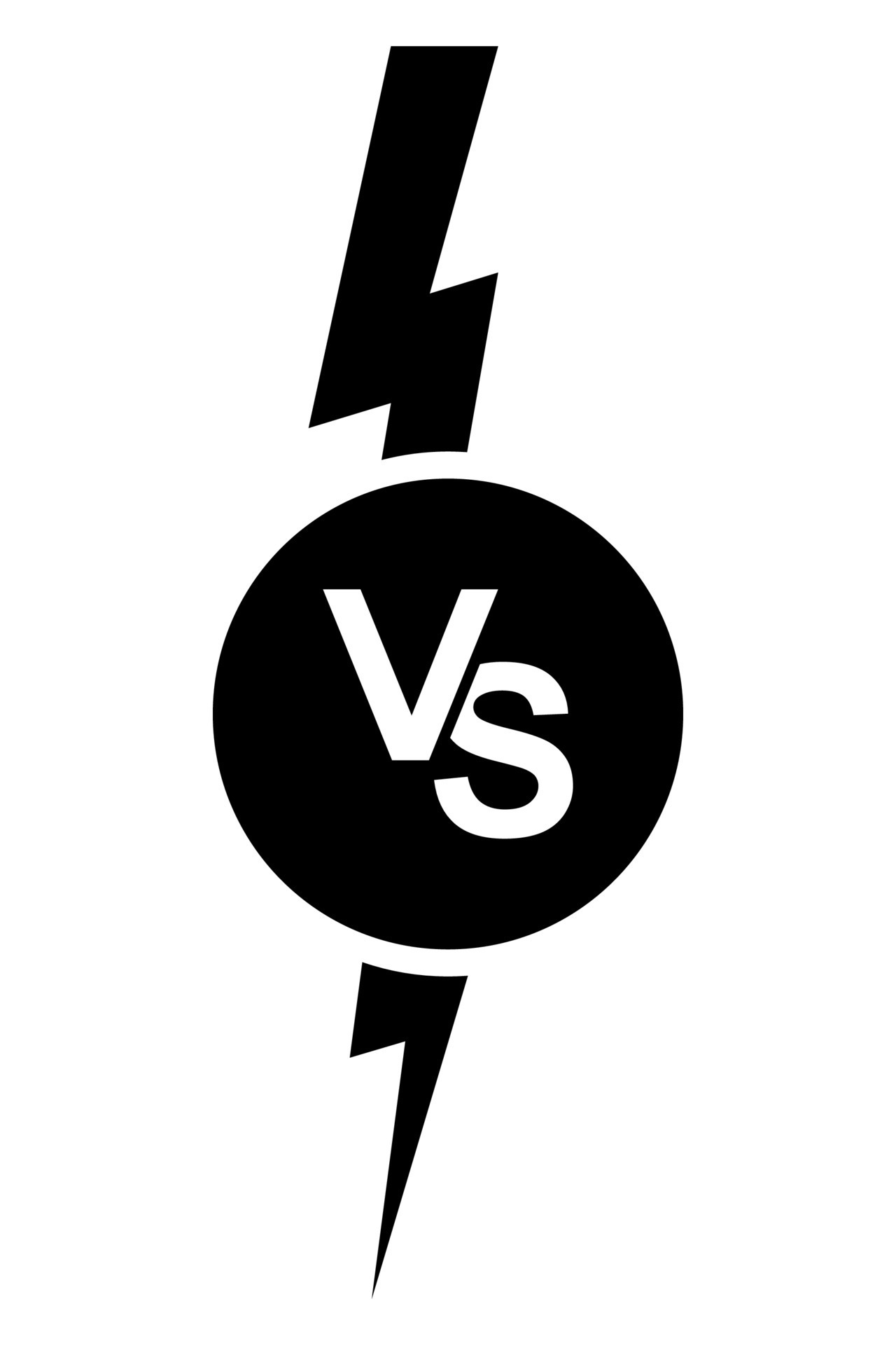 VS. Versus letter logo. Battle vs match, game Stock Vector