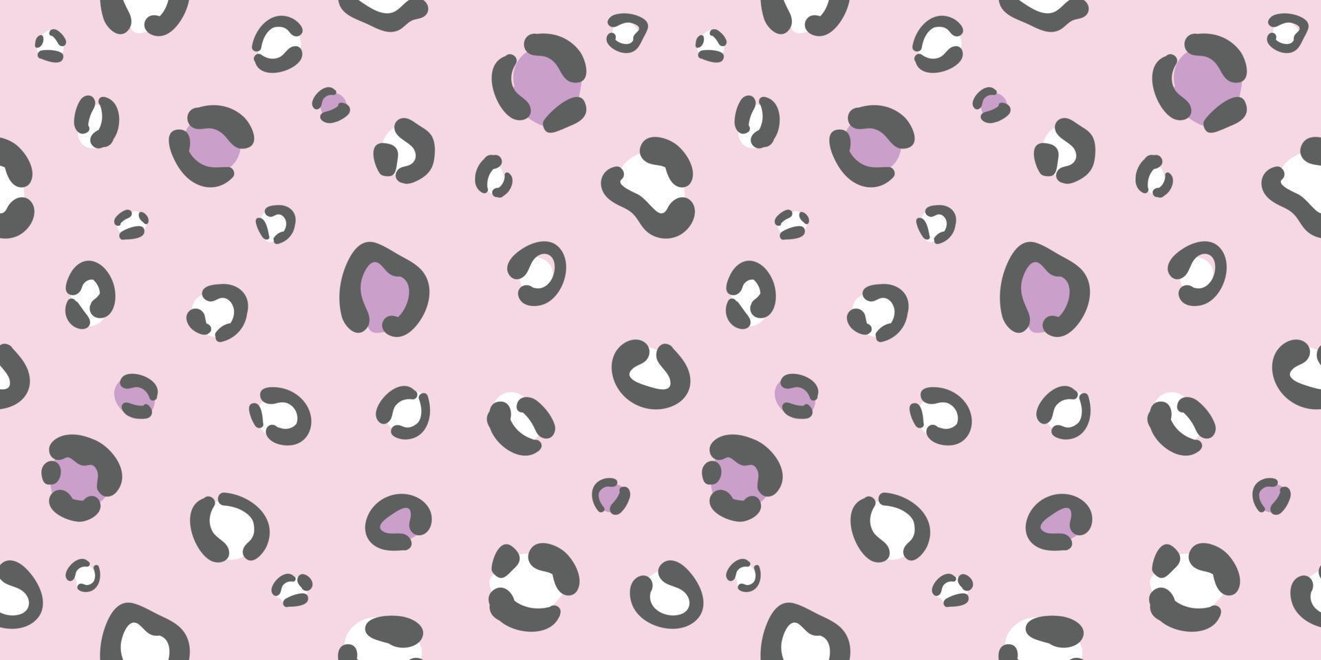 Cheetah seamless vector pattern background, purple and pink