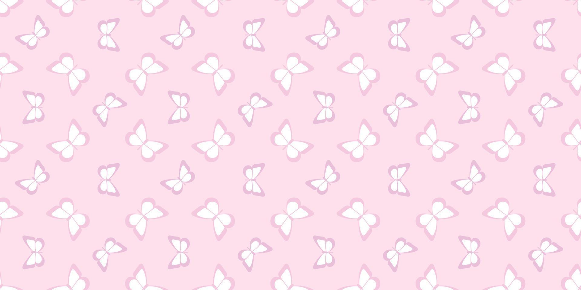 Butterfly seamless repeat pattern background vector