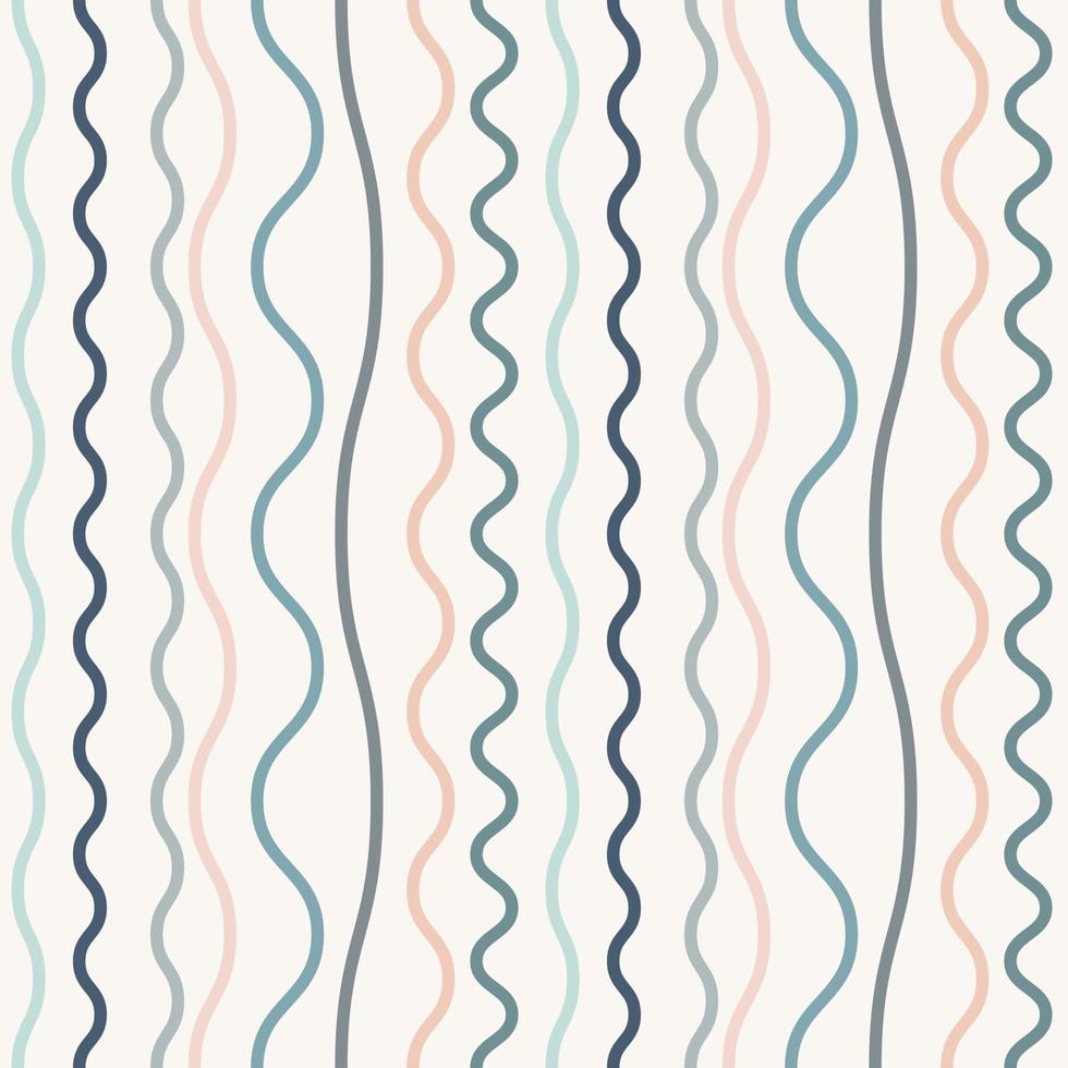 Fun geometric pattern colorful lines on white background vector