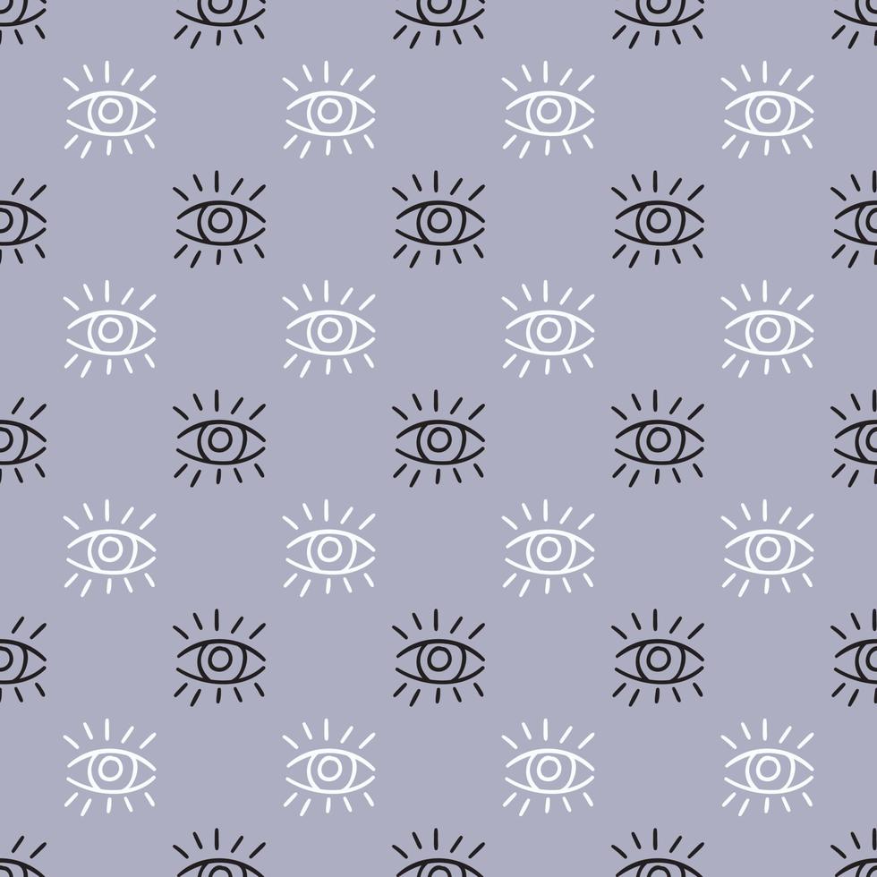Eyes seamless abstract repeat pattern vector with eye elements