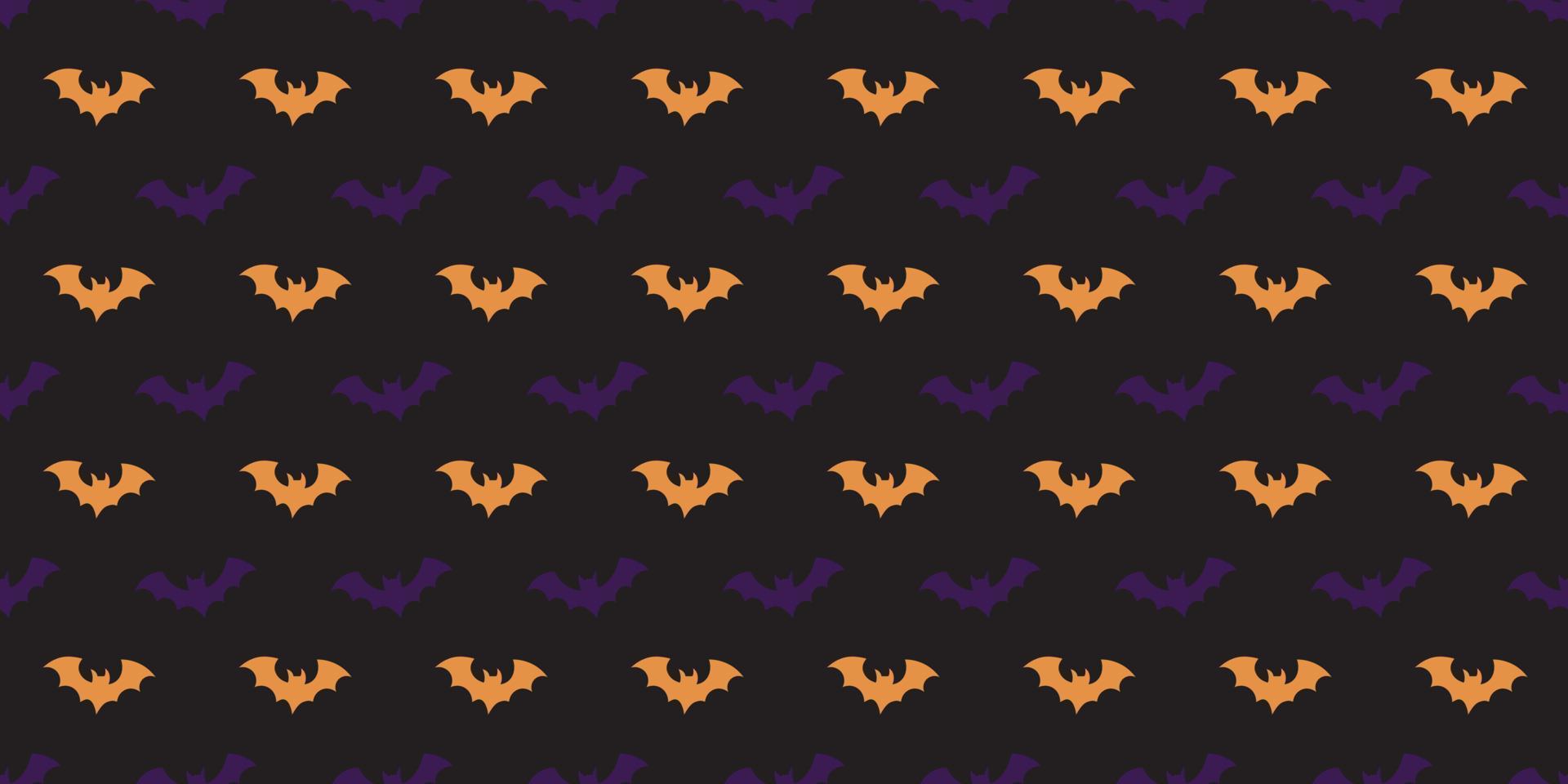 Halloween bats  seamless repeat pattern vector background