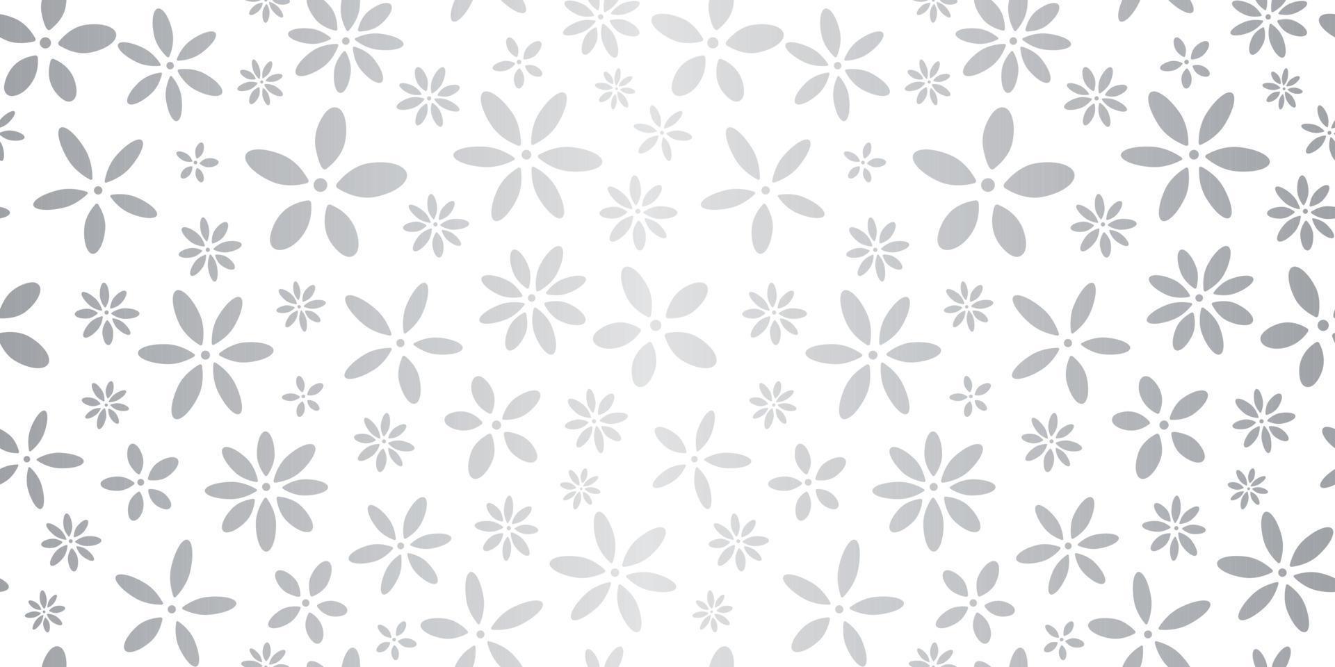 Cute floral repeat pattern background, seamless wallpaper vector