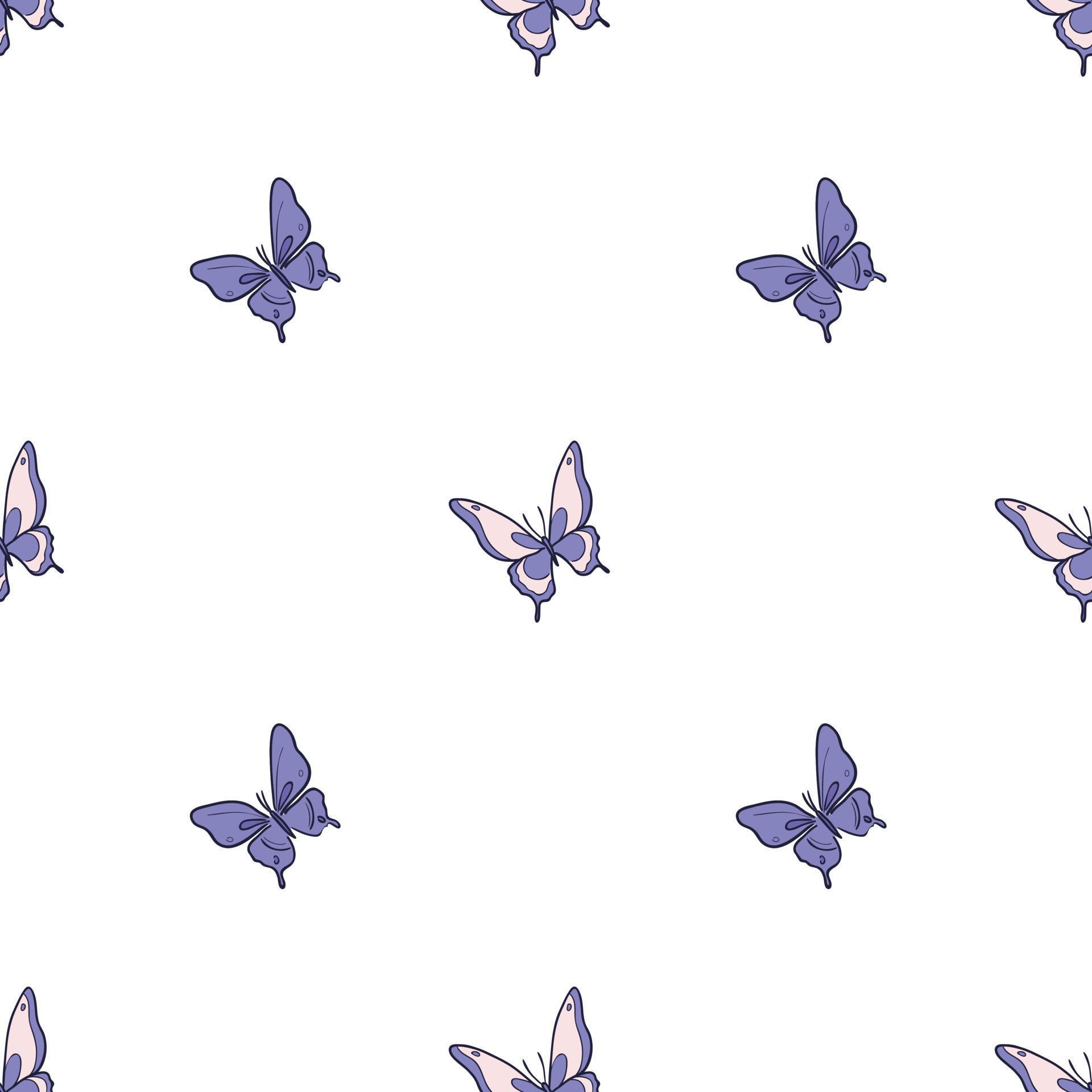 Blue butterfly vector pattern background. 16181607 Vector Art at Vecteezy