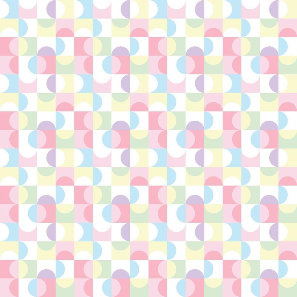 Abstract colorful pastel geometric random pattern vector