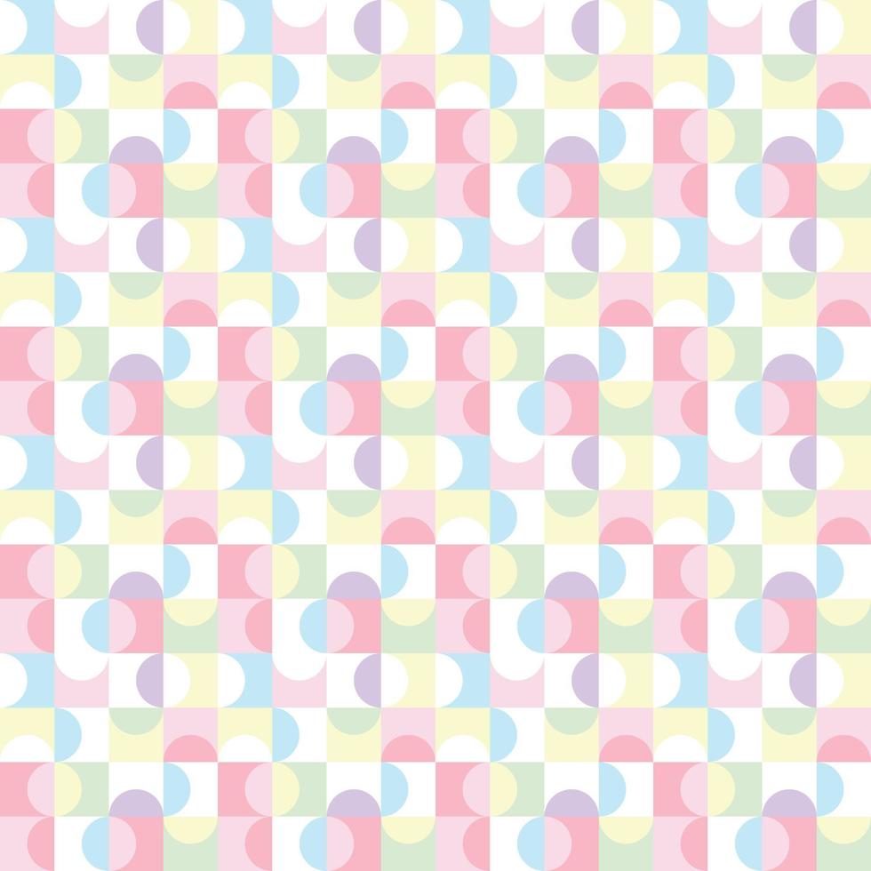 Abstract colorful pastel geometric random pattern vector