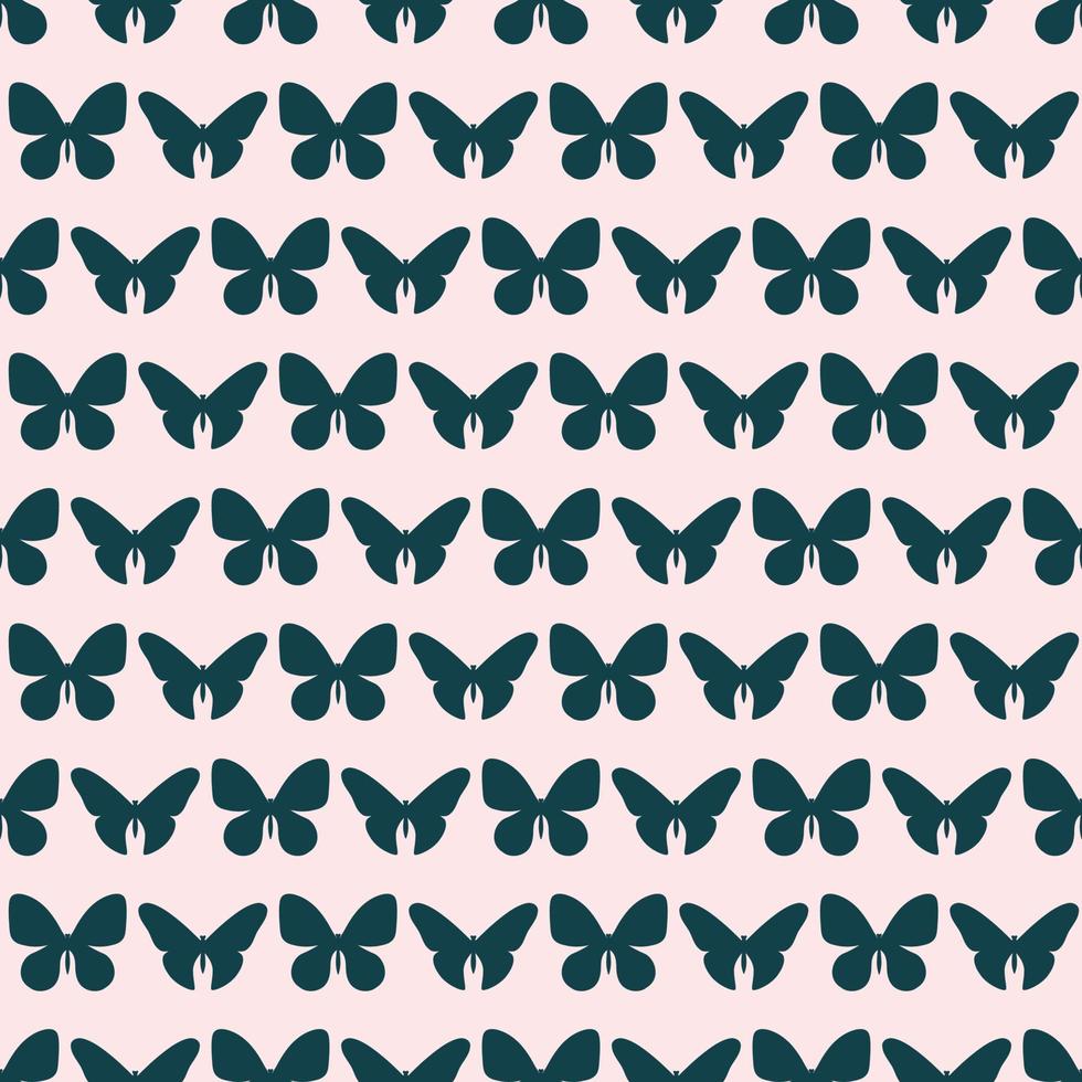 Vector butterflies pattern. Abstract seamless background.