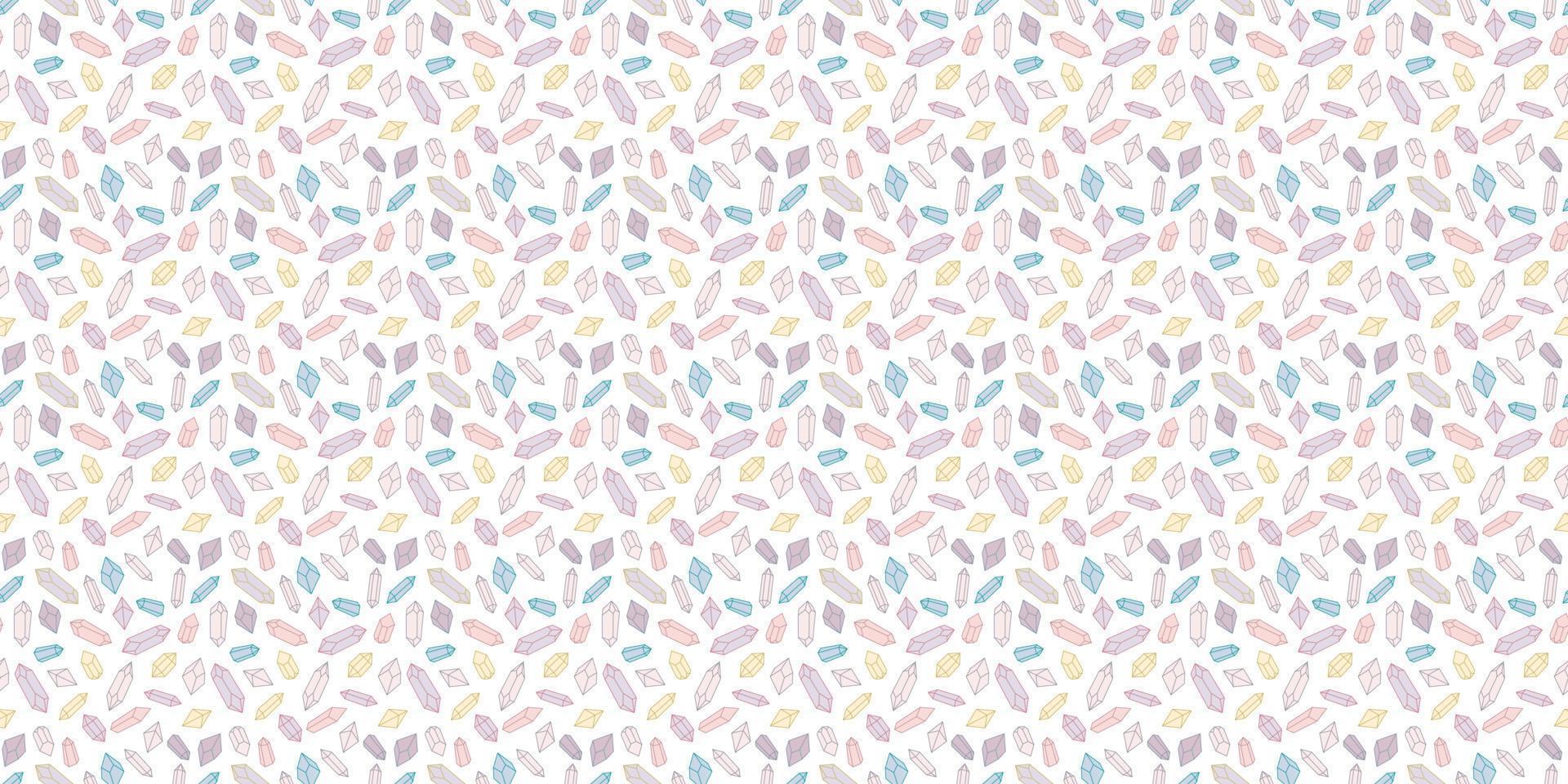 Seamless crystal repeat pattern vector background