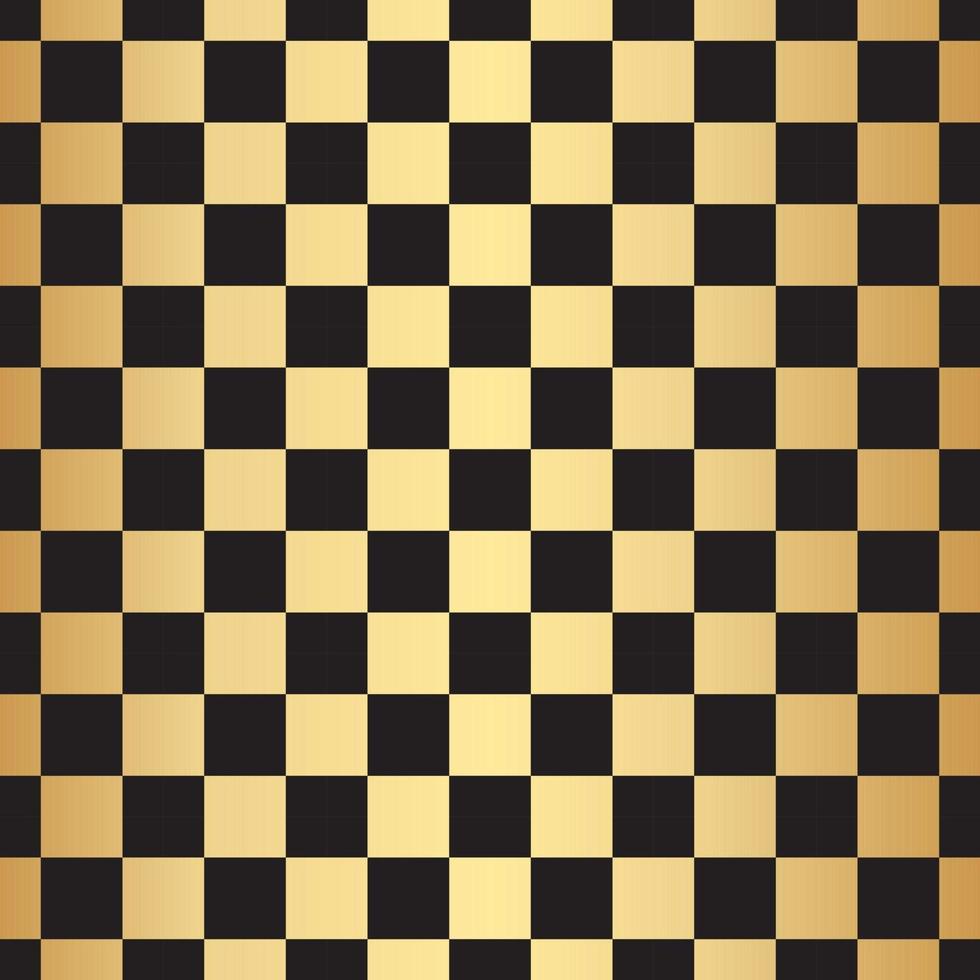 Black and gold checkered pattern. background, gold wallpaper. vector