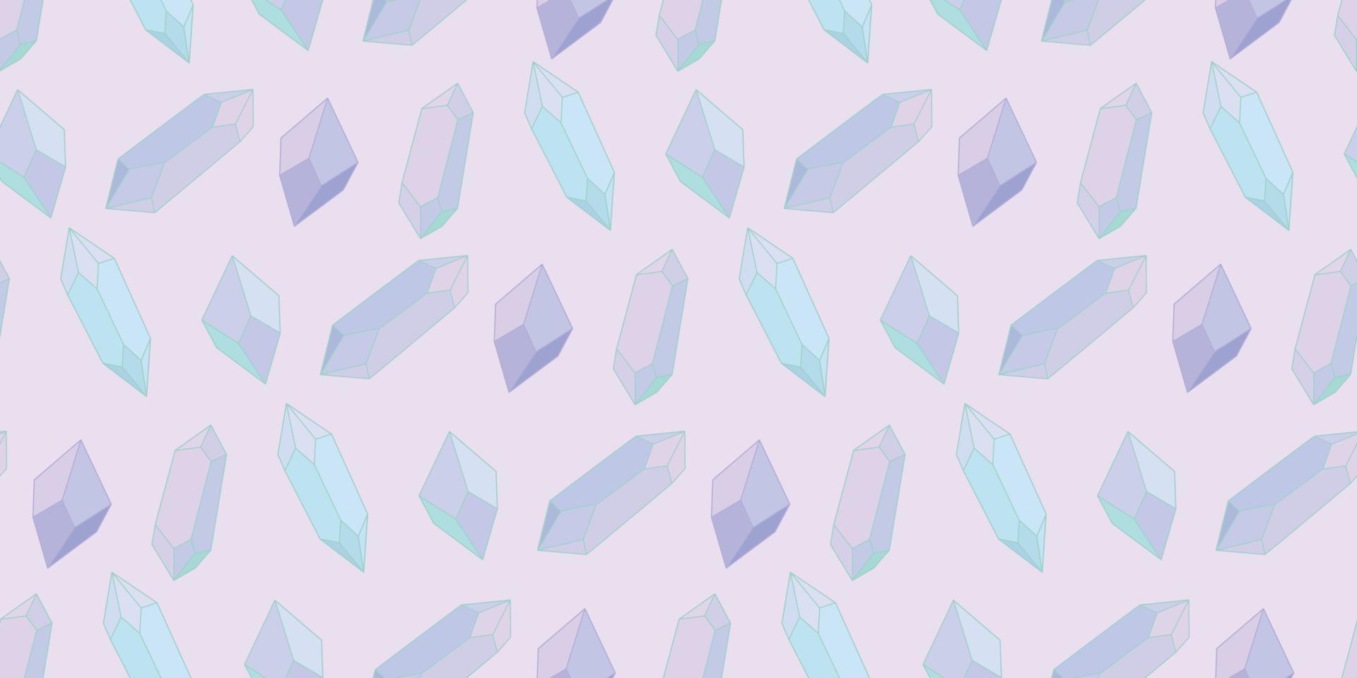 Seamless crystal repeat pattern vector background