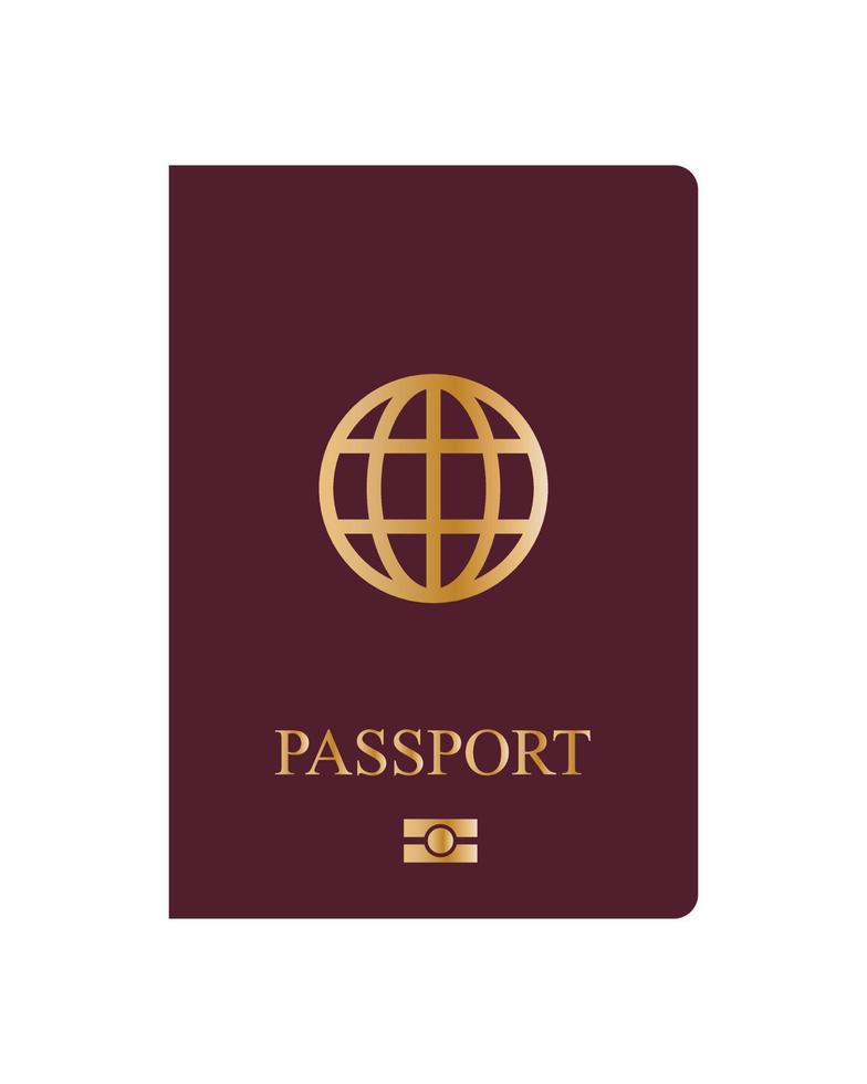 Ilustración de vector de pasaporte