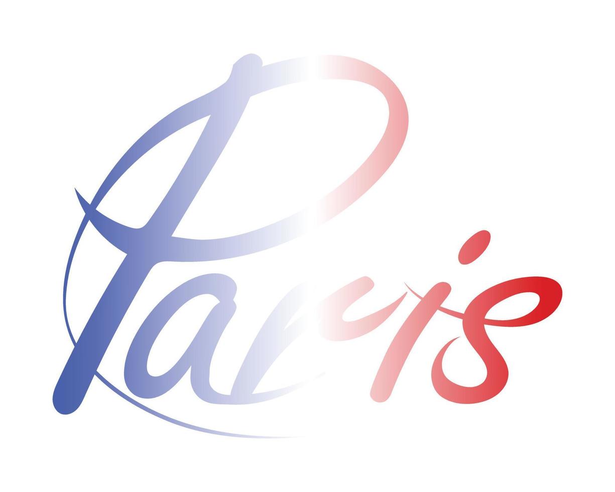 parís, francia, logotipo, vector