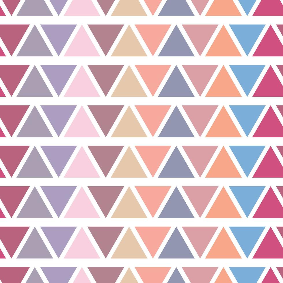 Abstract geometric vector pattern with triangles, seamless repeat background.