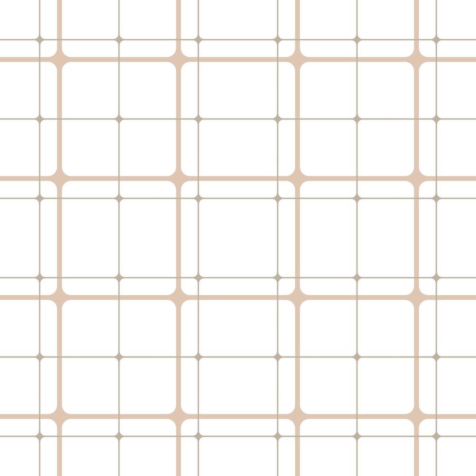 patrón geométrico a cuadros marrones, líneas conectadas, repetición vectorial vector