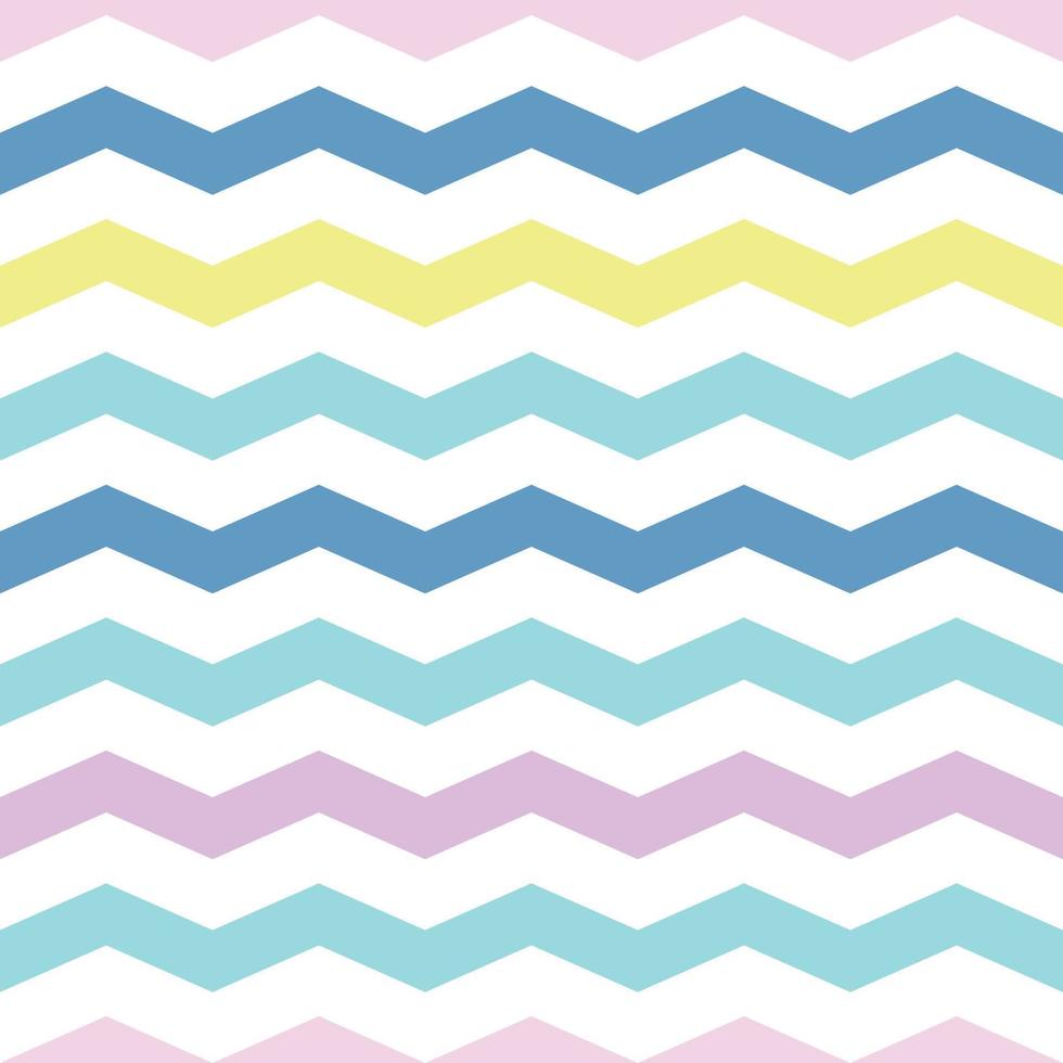 Colorful zigzag  geometric vector pattern, abstract repeat background