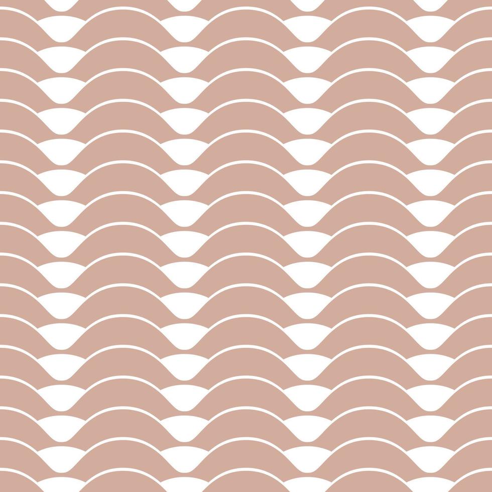 ondas marrones, patrón vectorial geométrico, fondo abstracto repetido vector