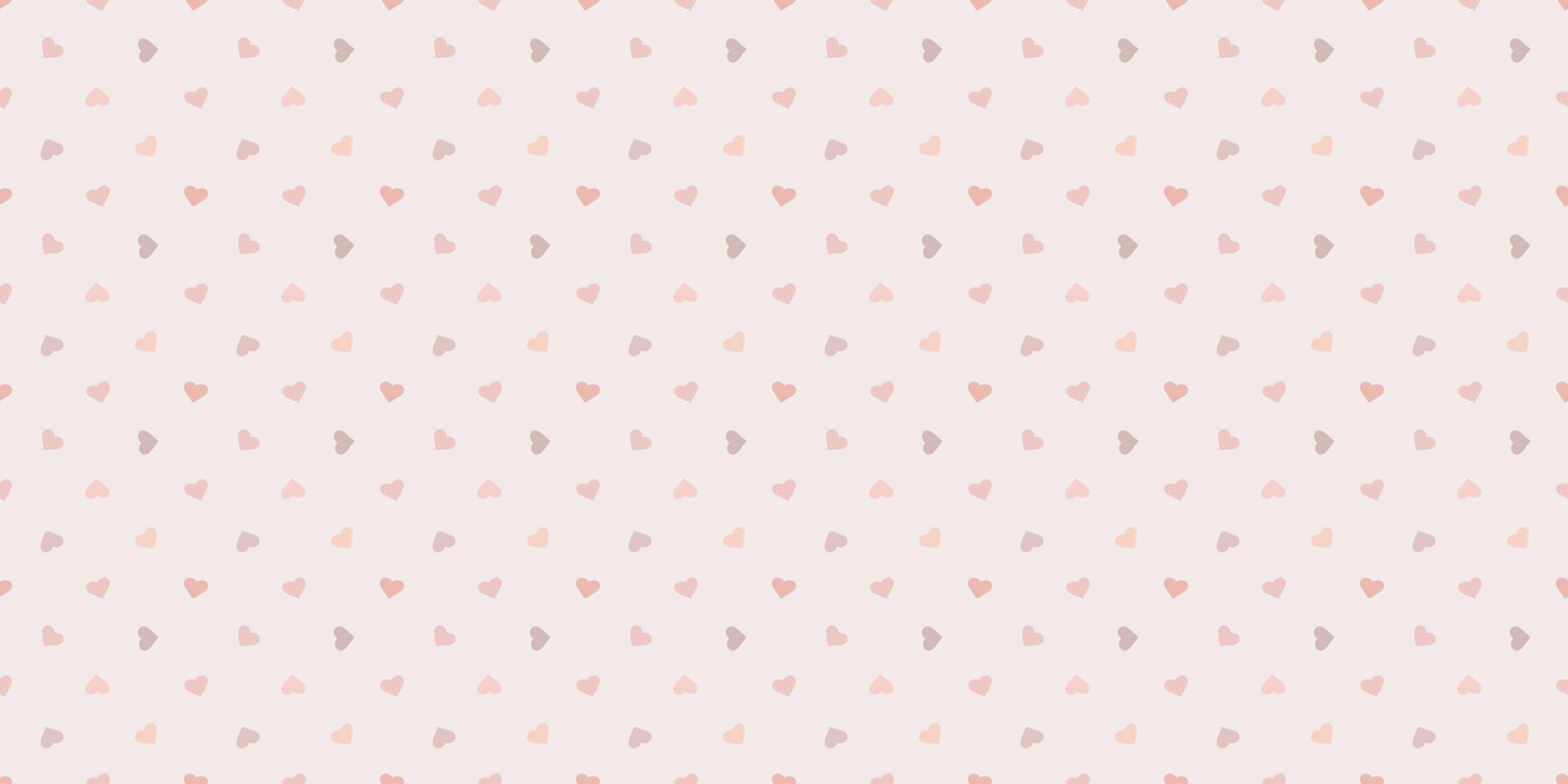 Fondo de vector de patrones sin fisuras de corazones pastel