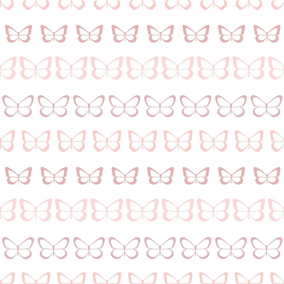 Fondo de diseño de patrón de repetición sin costuras lindo de mariposa vectorial vector