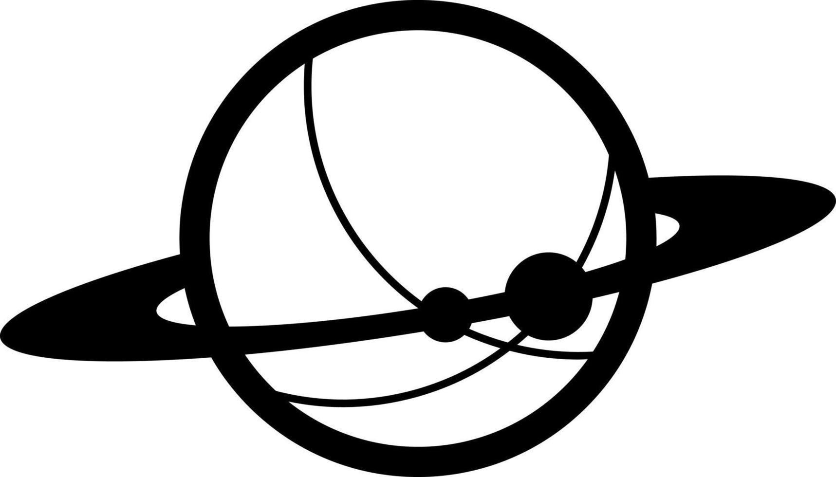 Planet vector icon, clip art, logo