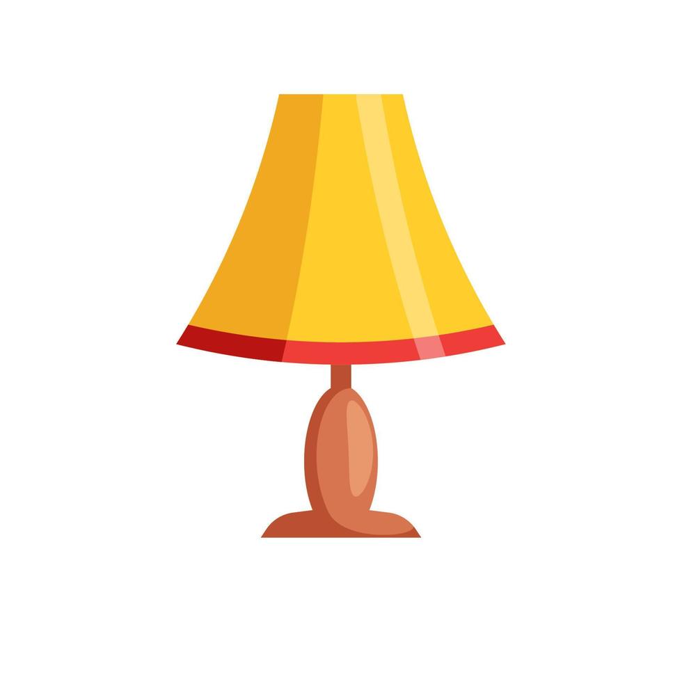 Electric table,Lampshades on table vector