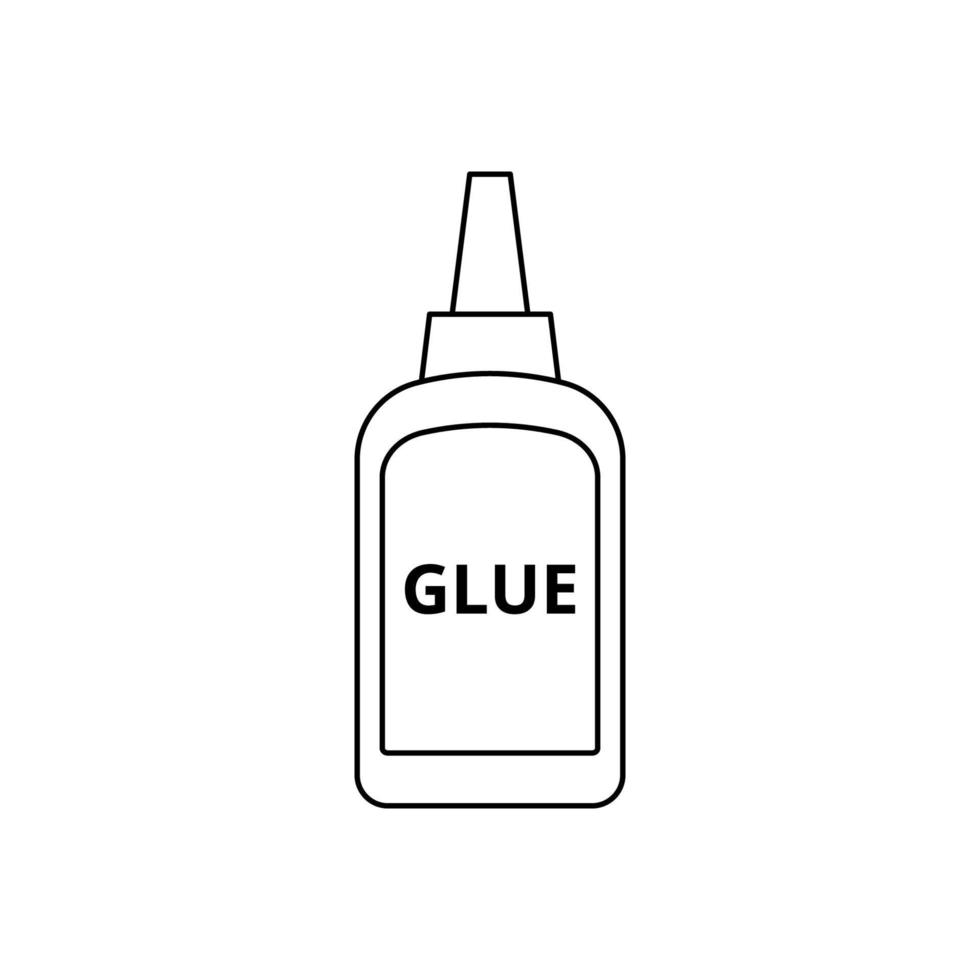 Glue Bottle line art vector