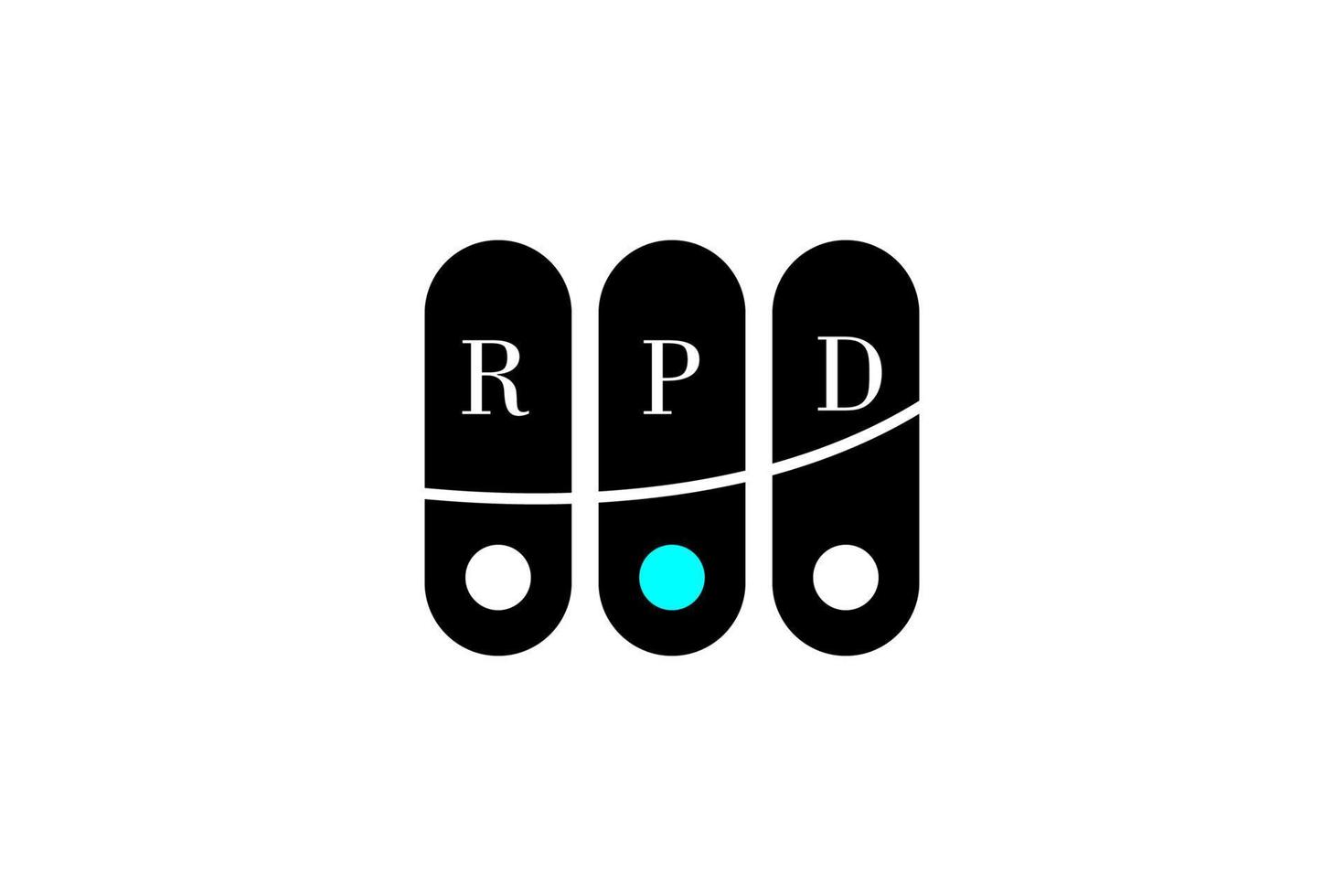 RPD LETTER and ALPHABET LOGO DESIGN vector