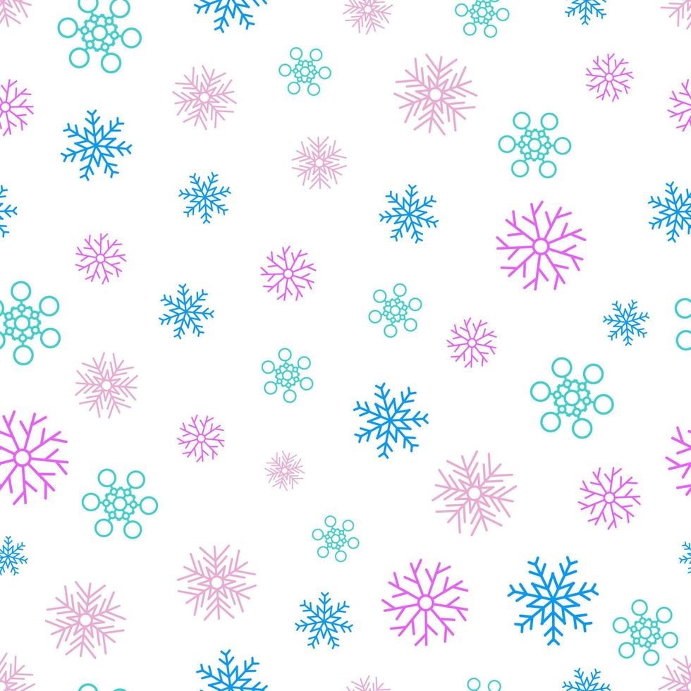 fondo transparente de los copos de nieve. elementos de decoración de navidad y año nuevo. ilustración vectorial vector