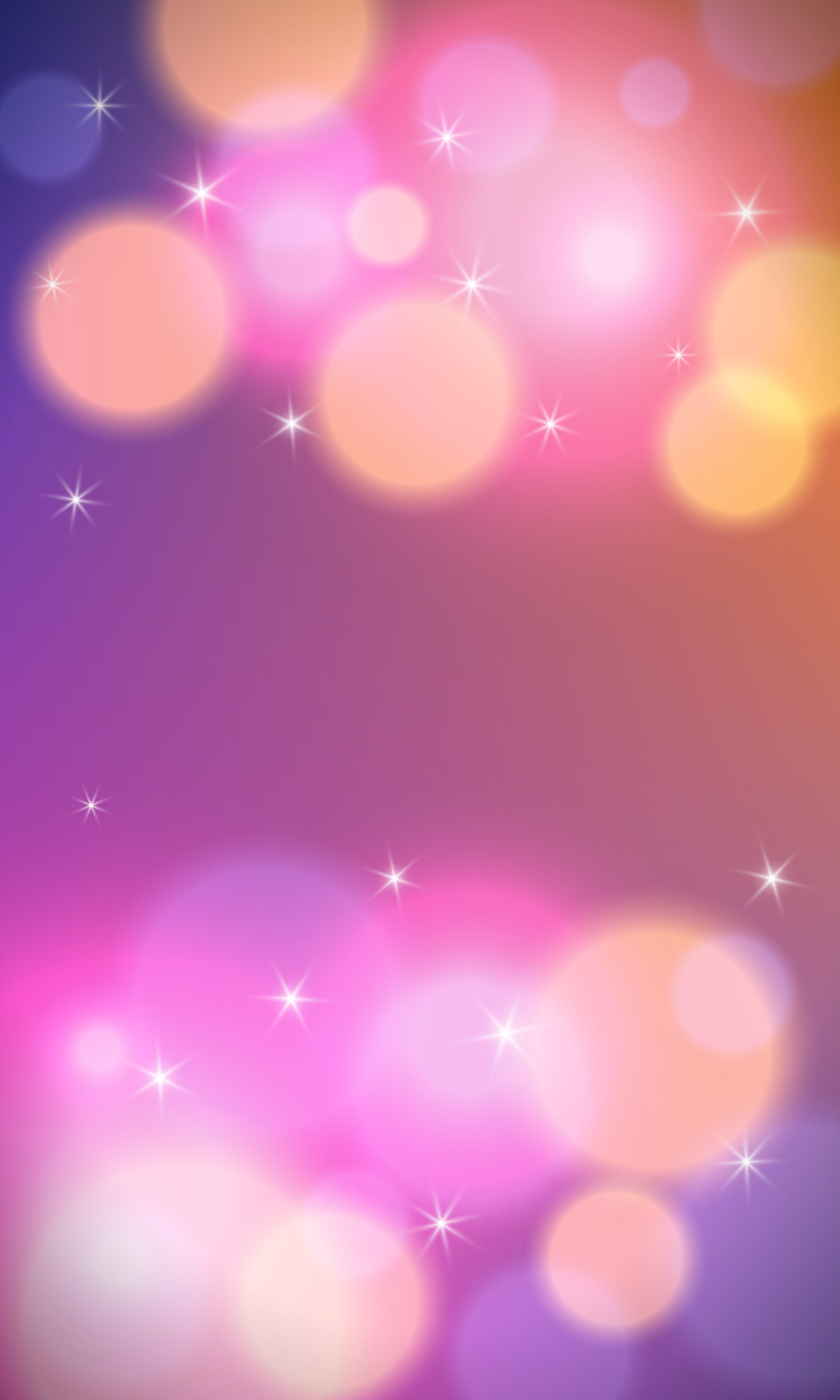 Abstract colorful vertical background with bokeh lights and lens flare