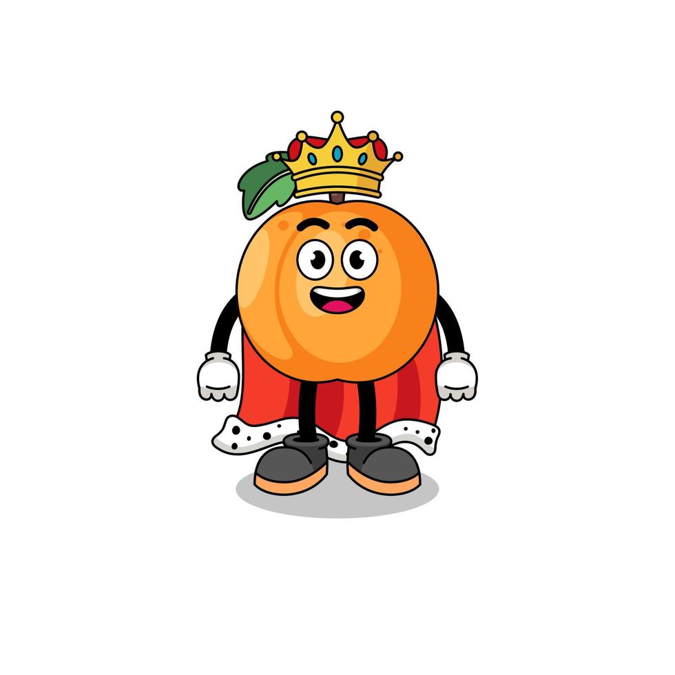 Mascot Illustration of apricot king 16182943 Vector Art at Vecteezy