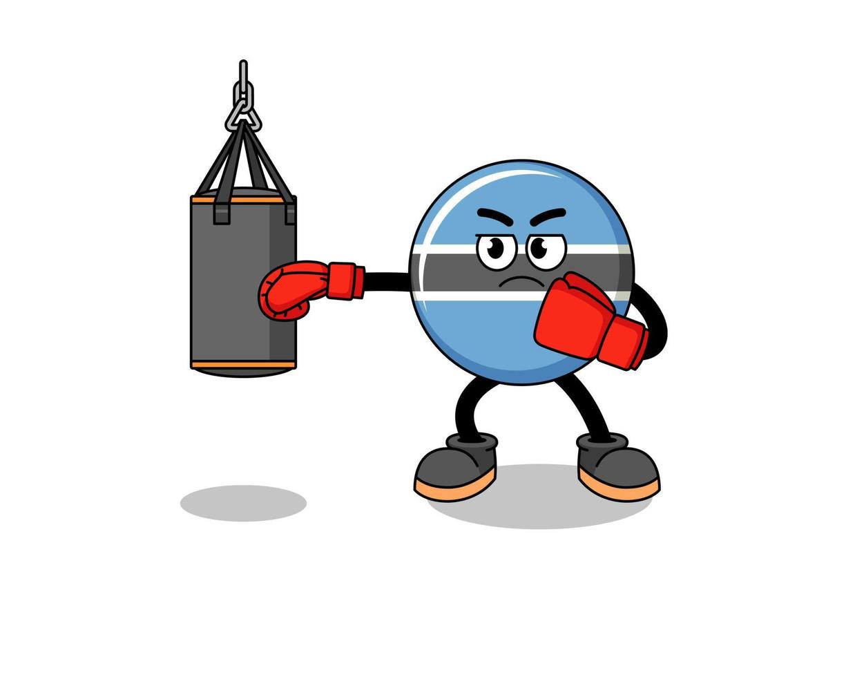 Illustration of botswana boxer vector