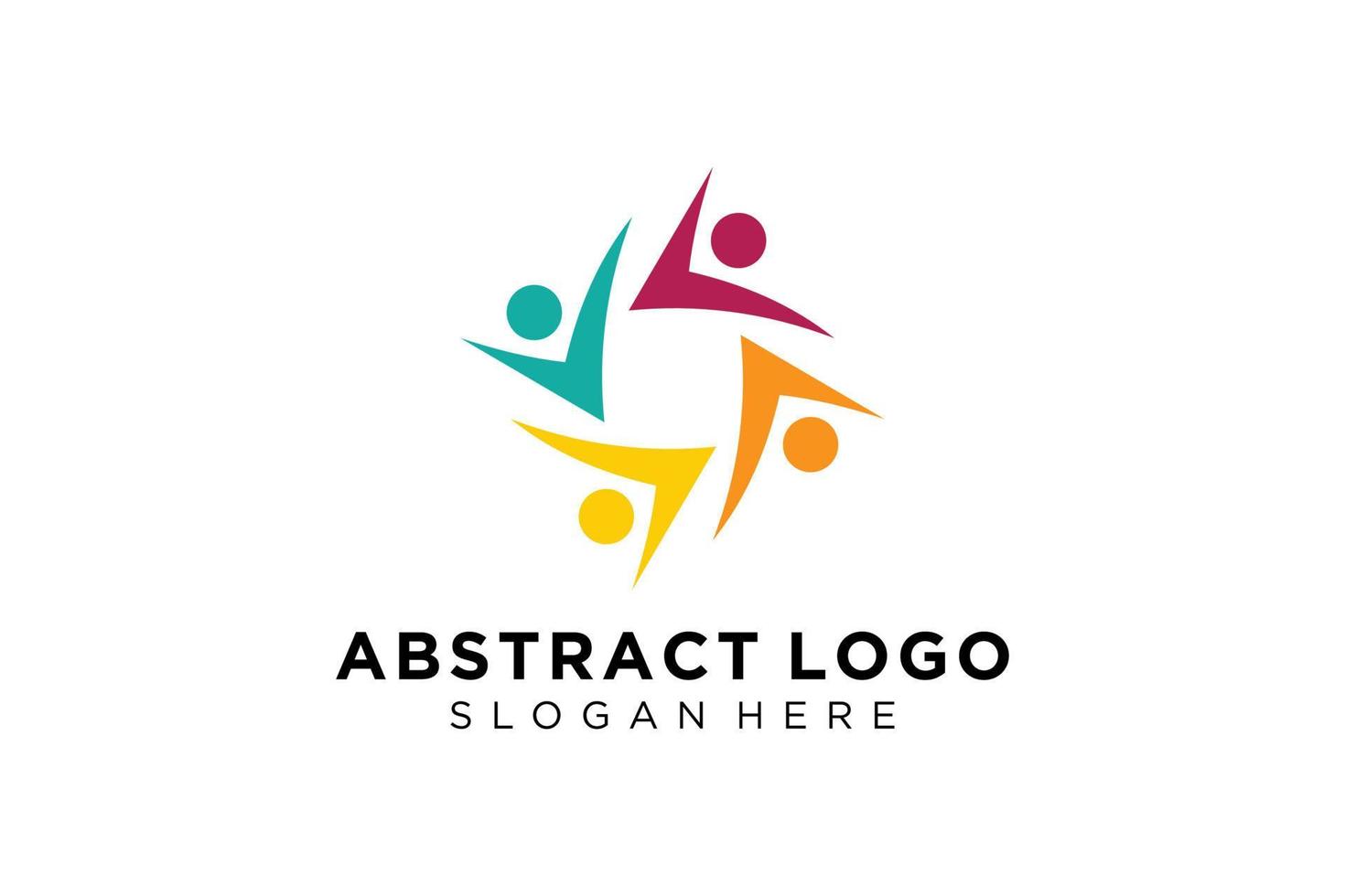 Vector abstract people and family logo collection,people icons, health logo template, care symbol.