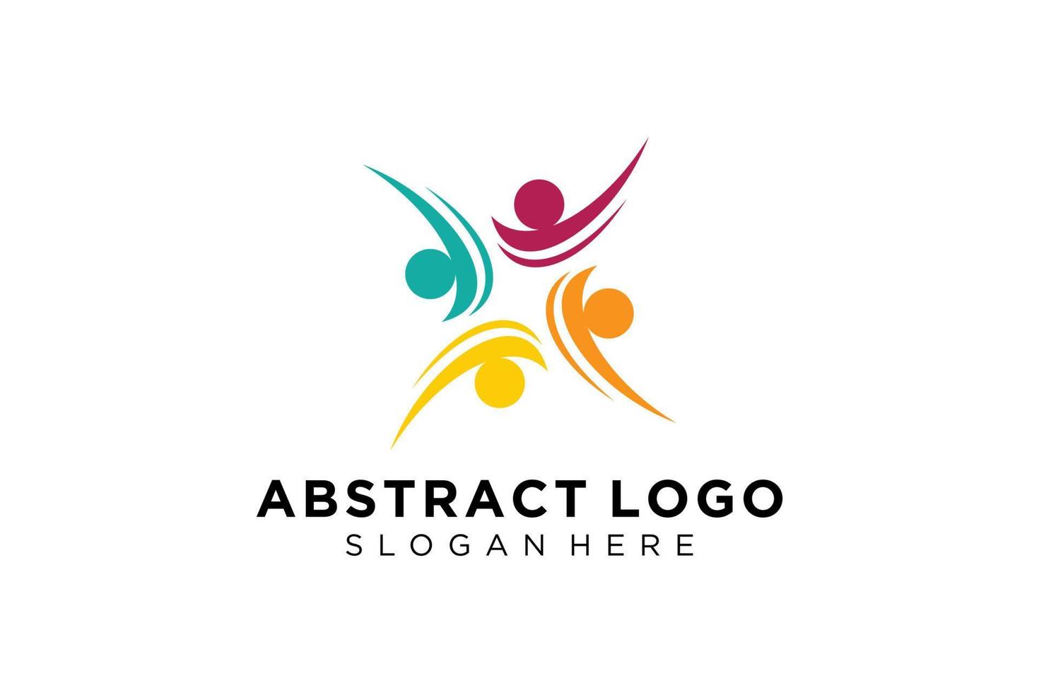 Vector abstract people and family logo collection,people icons, health logo template, care symbol.