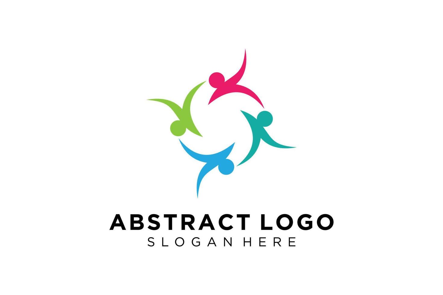 Vector abstract people and family logo collection,people icons, health logo template, care symbol.