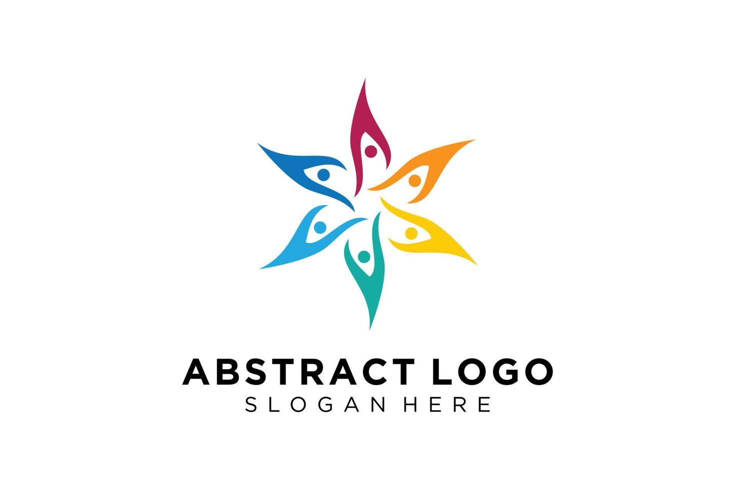 Vector abstract people and family logo collection,people icons, health logo template, care symbol.