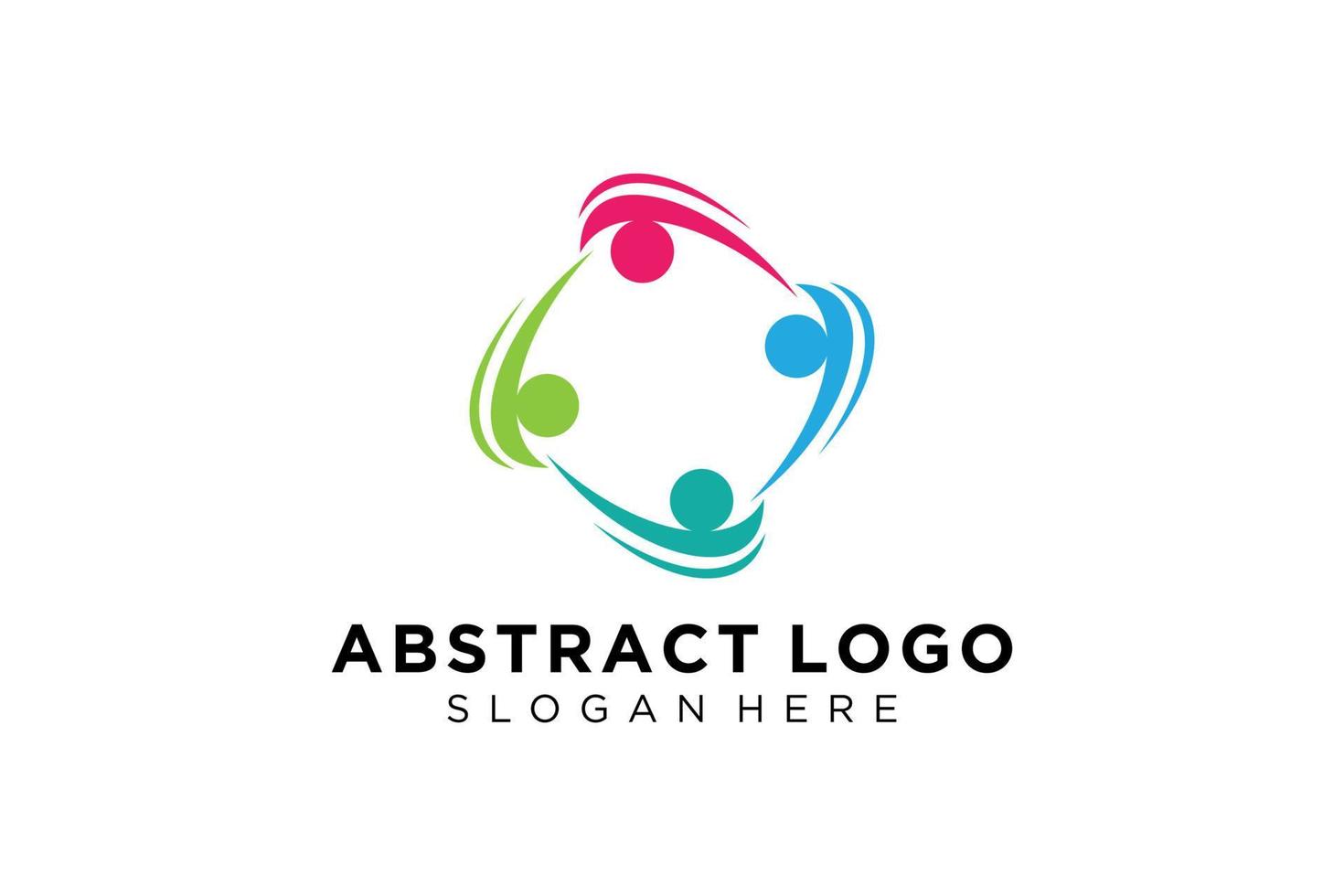 Vector abstract people and family logo collection,people icons, health logo template, care symbol.