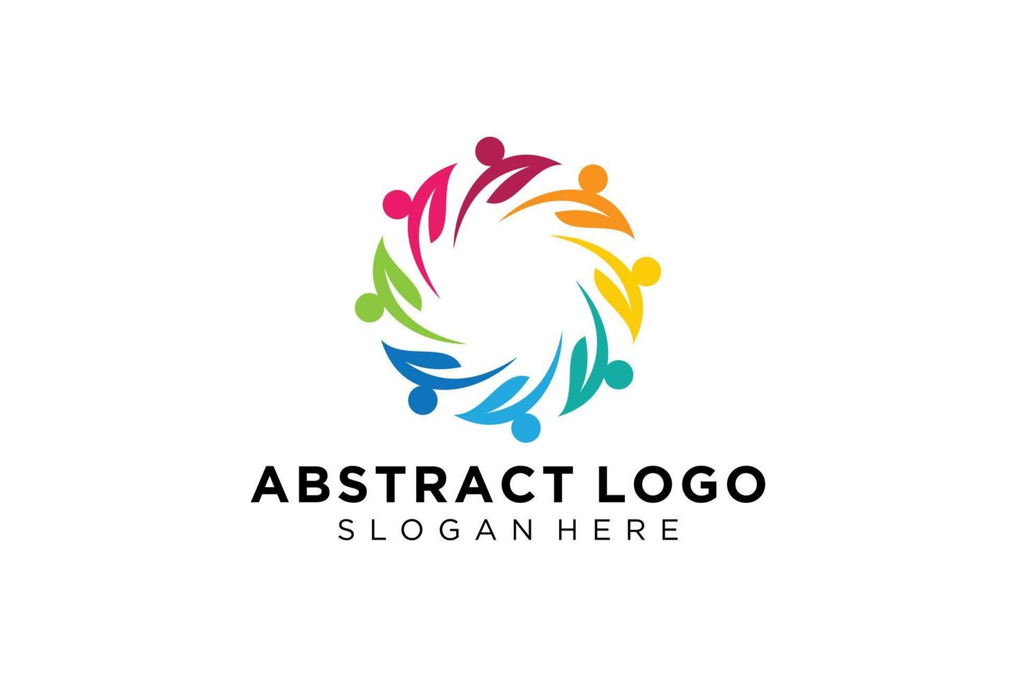 Vector abstract people and family logo collection,people icons, health logo template, care symbol.