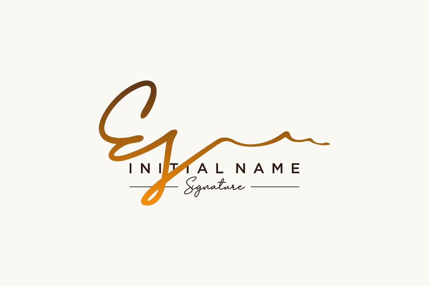 Initial ES signature logo template vector. Hand drawn Calligraphy lettering Vector illustration.