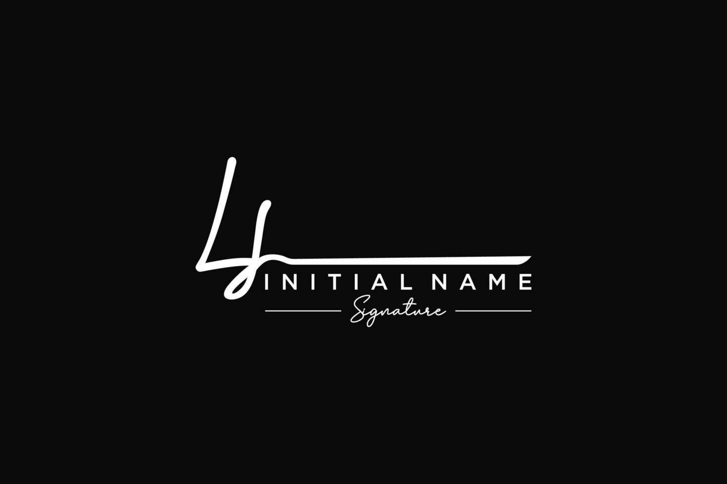 Initial LS signature logo template vector. Hand drawn Calligraphy lettering Vector illustration.