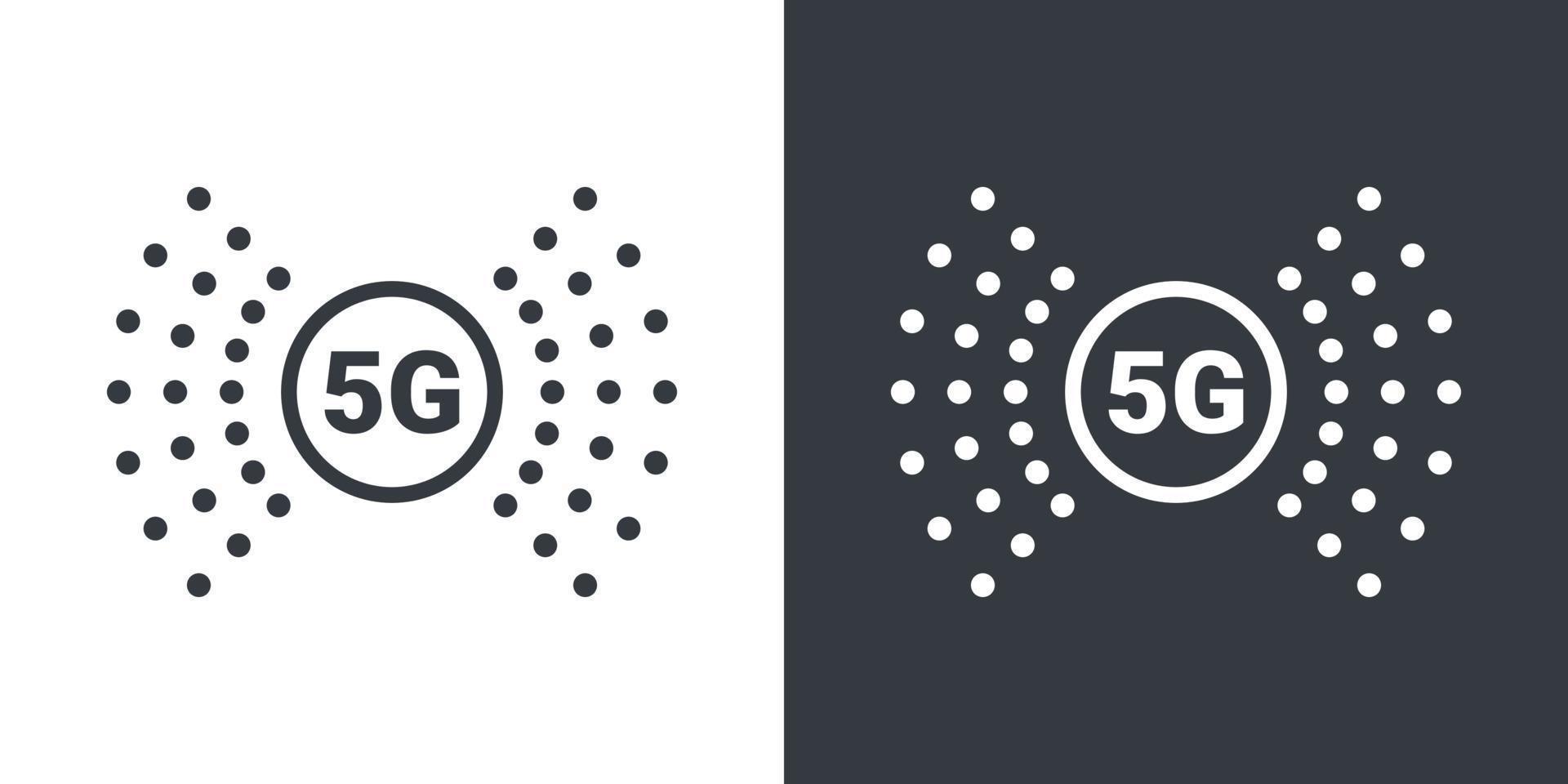 5G icons. High speed internet sign. 5G signal logo. Vector illustration