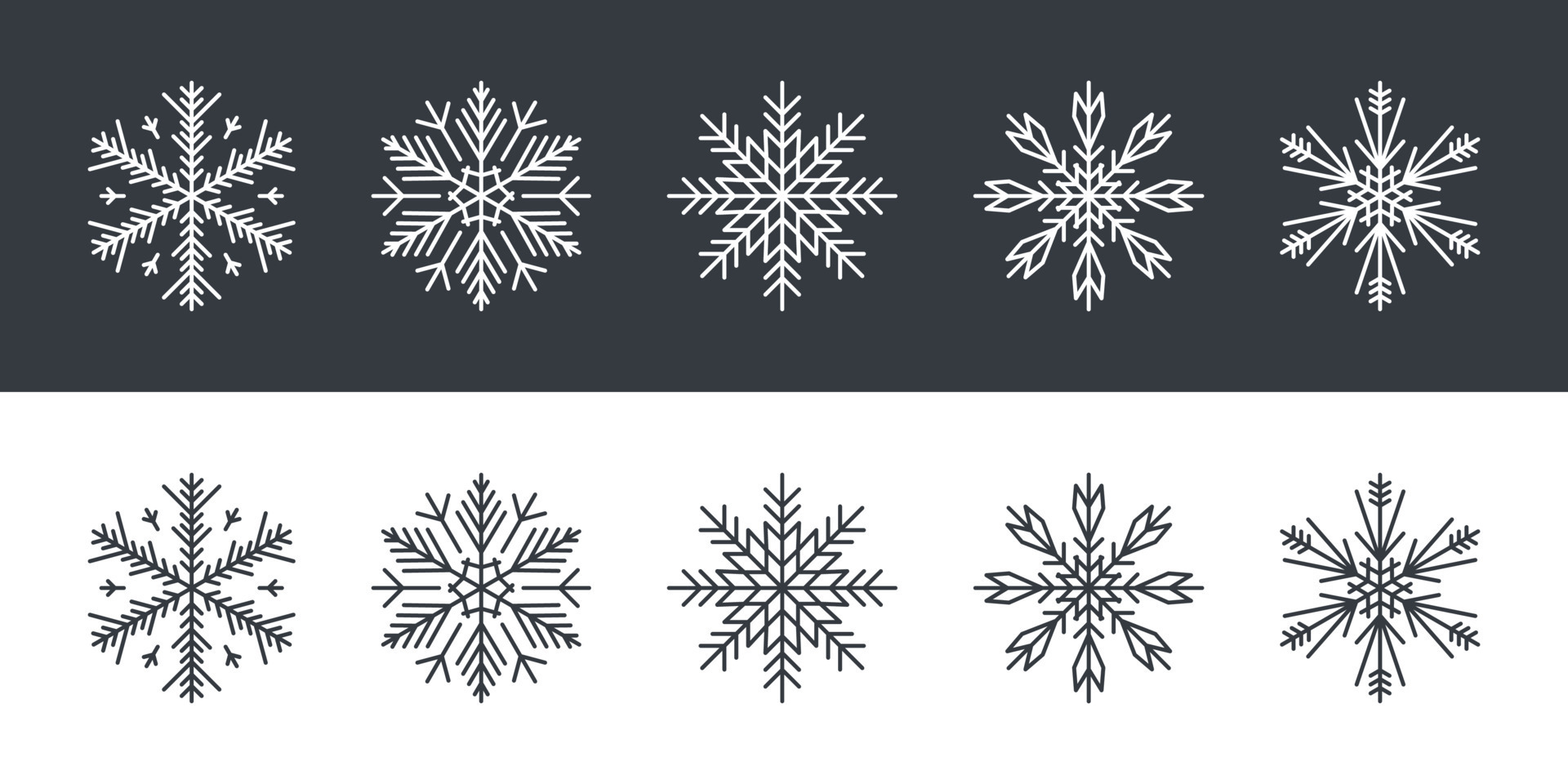 set-of-snowflakes-snowflakes-of-different-shapes-snowflakes-in-a-flat