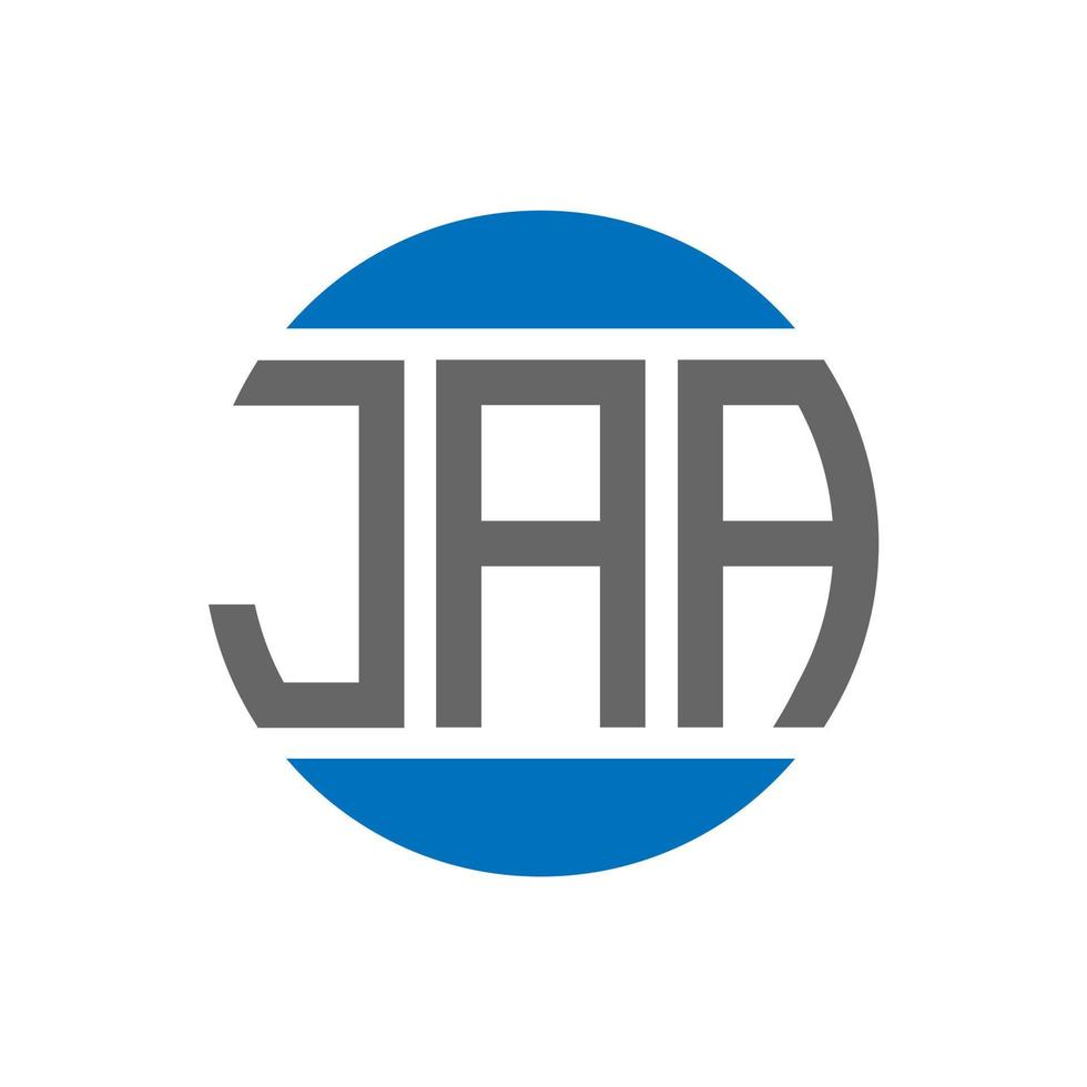JAA letter logo design on white background. JAA creative initials circle logo concept. JAA letter design. vector