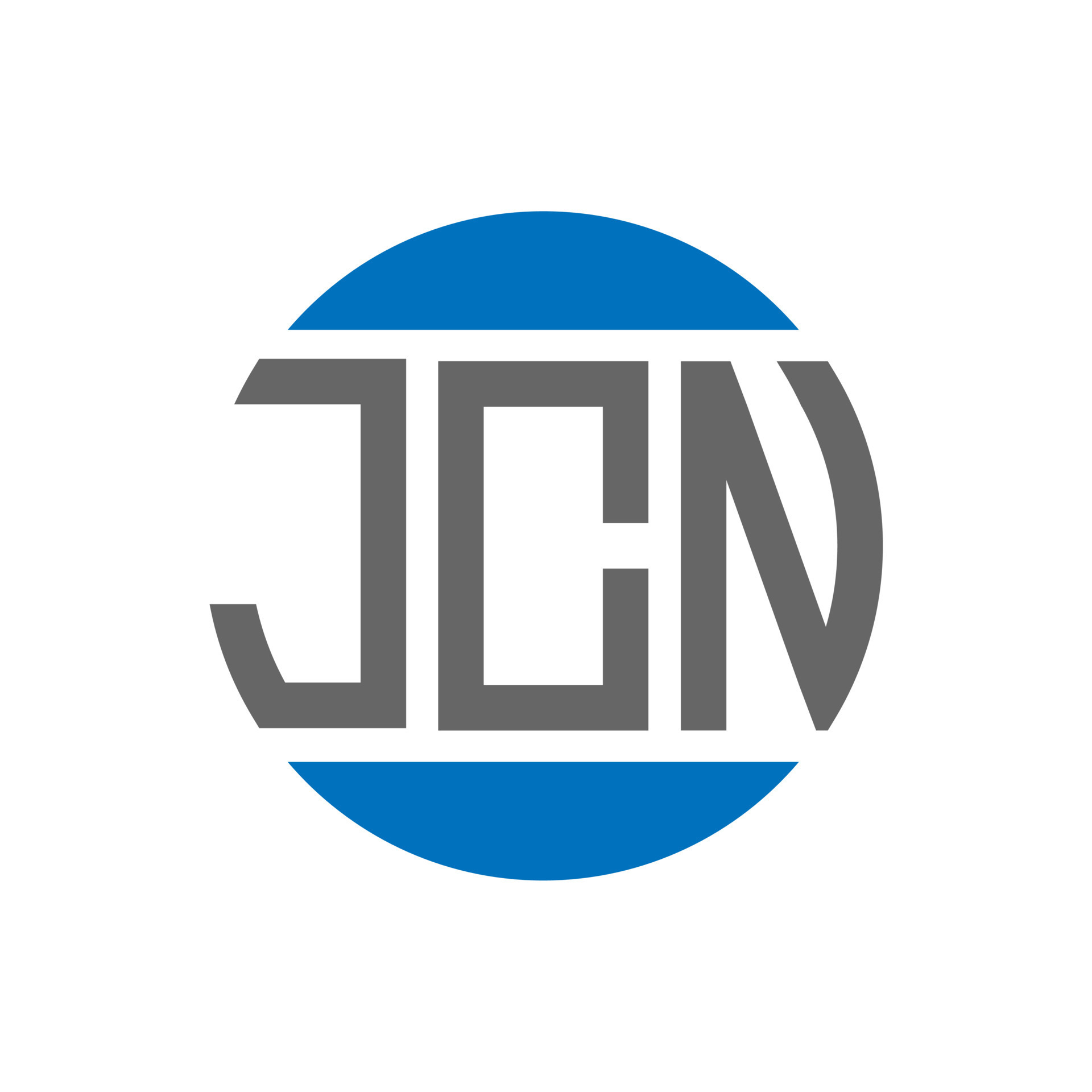 JCN letter logo design on white background. JCN creative initials