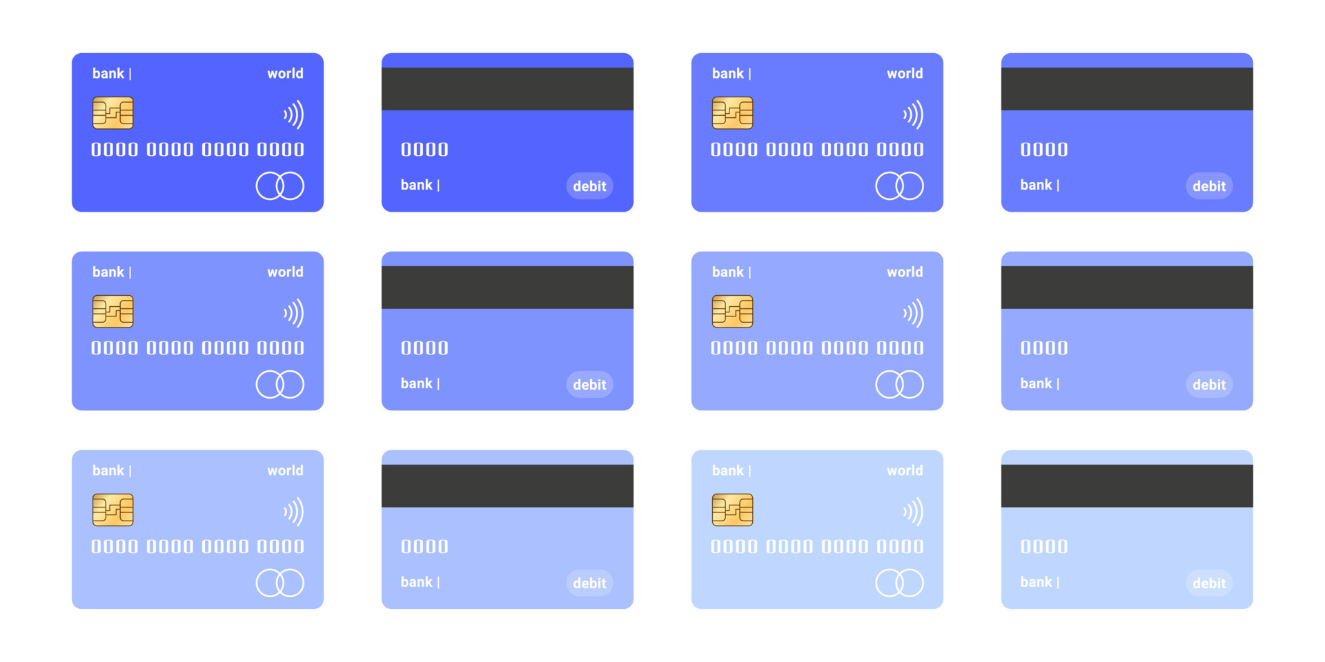 Credit cards template Template bank card Concept bank card Vector Credit cards template Template bank card Concept bank card Vector