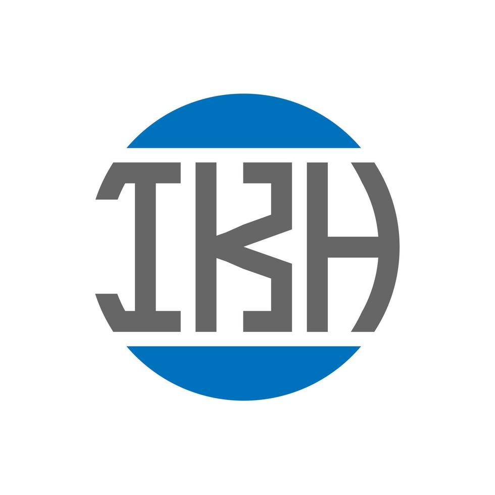 IKH letter logo design on white background. IKH creative initials ...