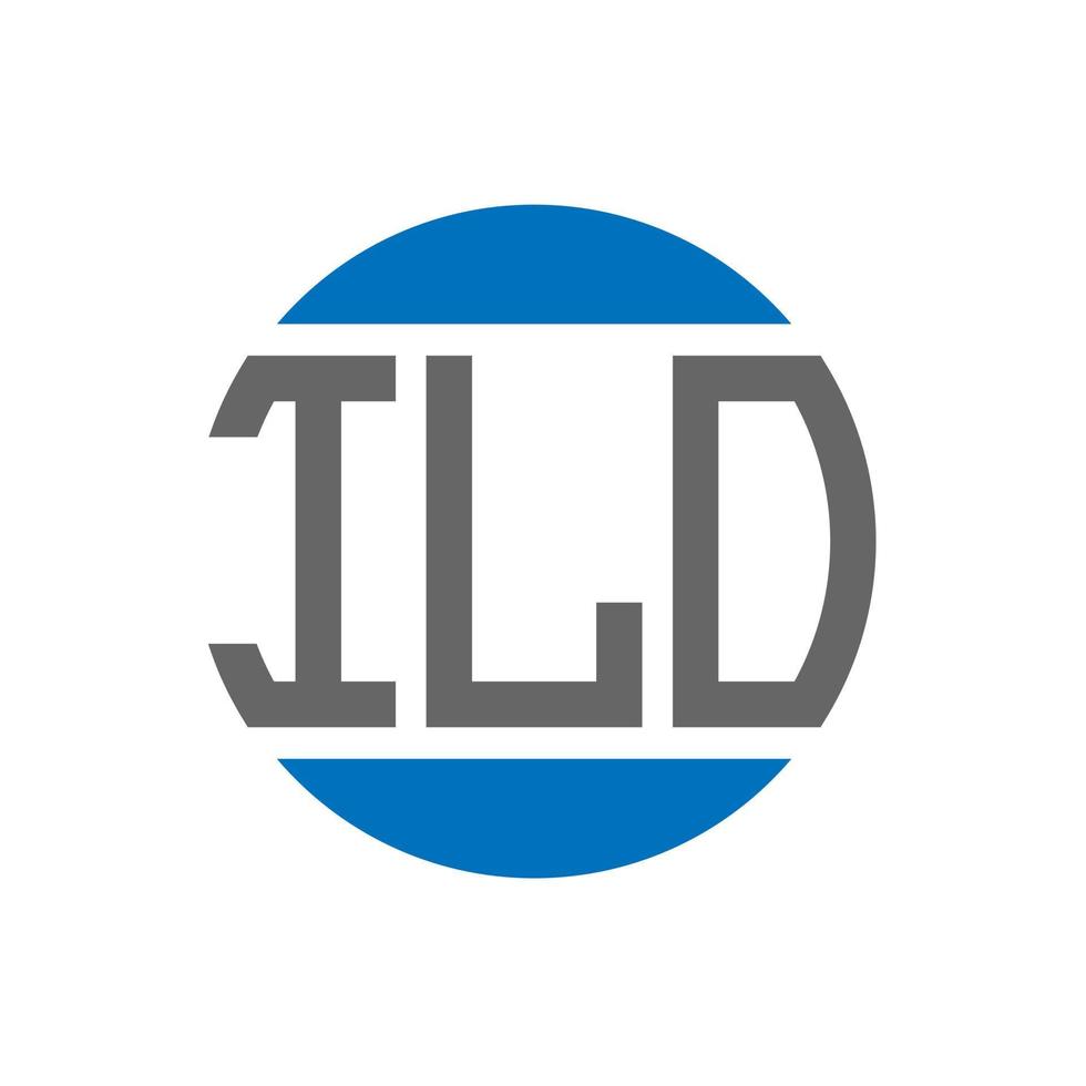 ILO letter logo design on white background. ILO creative initials circle logo concept. ILO letter design. vector