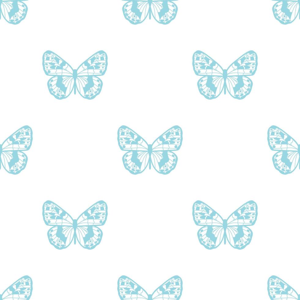 Butterfly seamless repeat pattern background vector