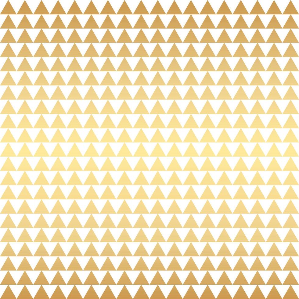 White and gold triangles pattern background, gold wallpaper. vector